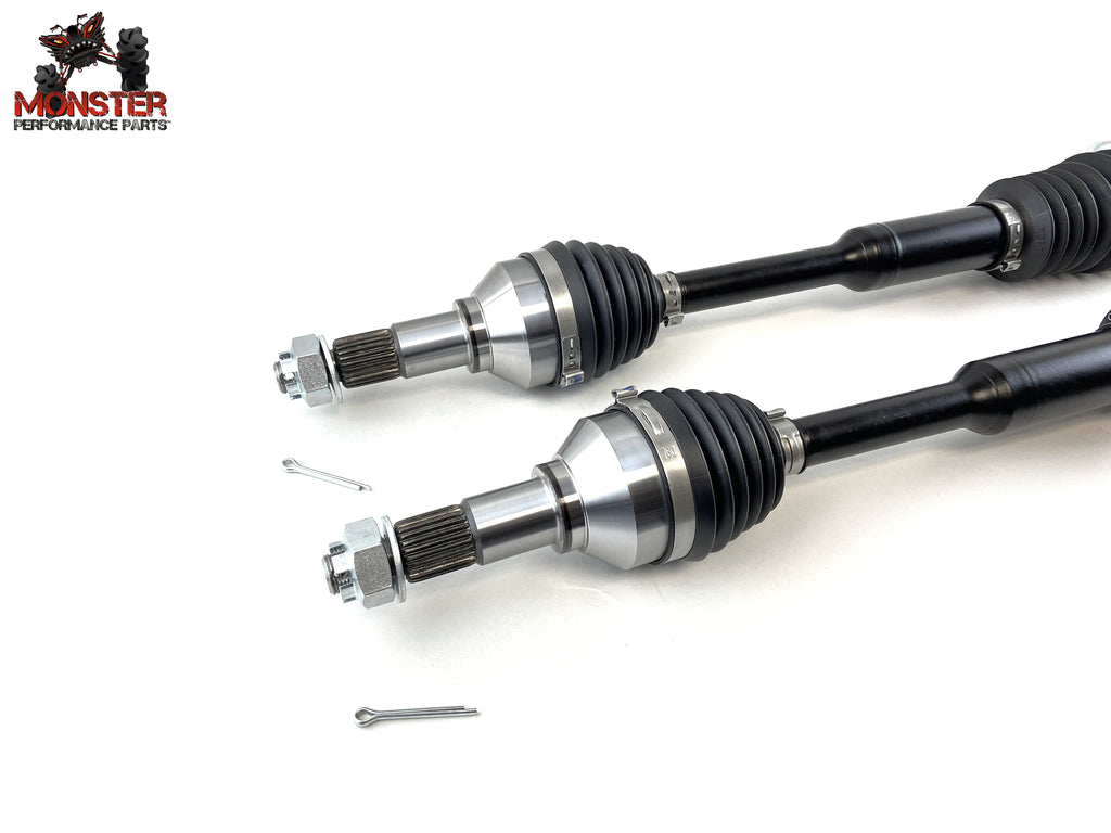 Monster XP Series Front CV Axles for Can-Am 705400952 705400953, Left & Right, Telescoping, Built Tough, 4340 Chromoly Steel, Direct Fit, Factory Length with 4" of Travel 3