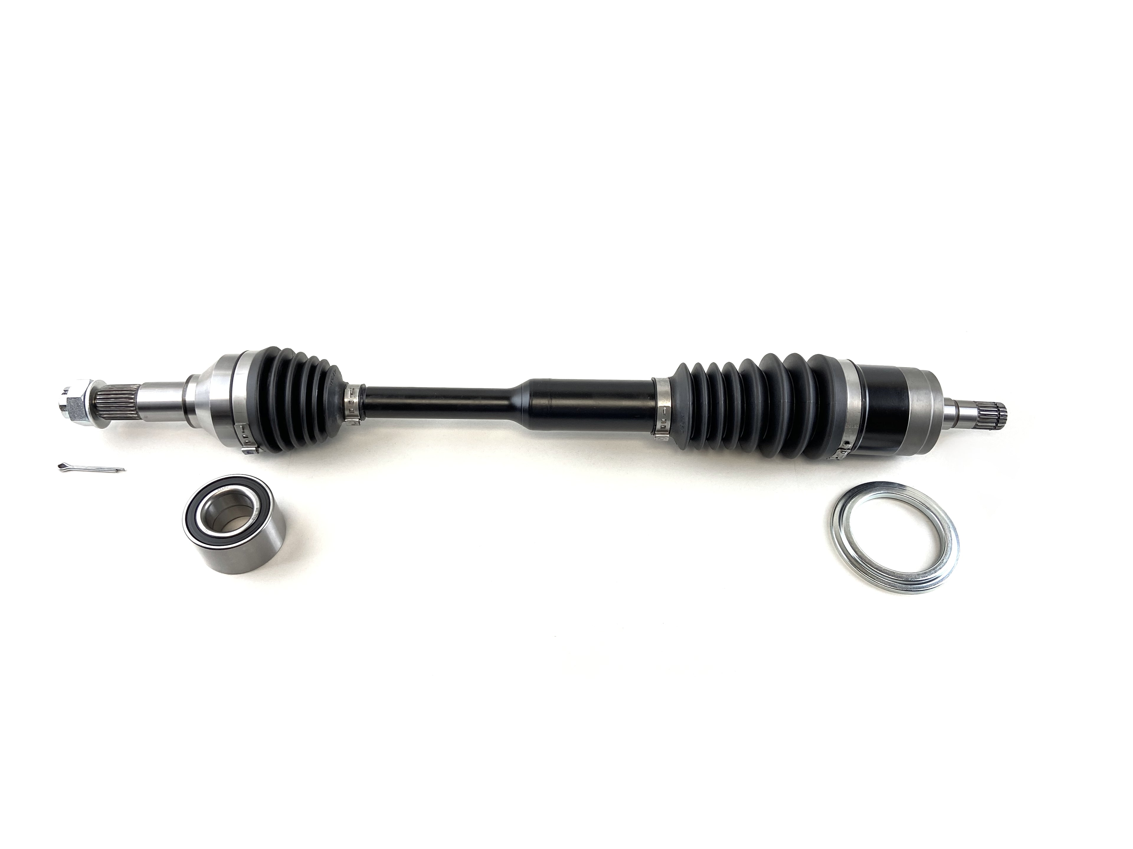 Monster XP Series Front Left CV Axle & Brg for Can-Am 705400953, Telescoping, Built Tough, 4340 Chromoly Steel, Direct Fit, Factory Length with 4" of Travel
