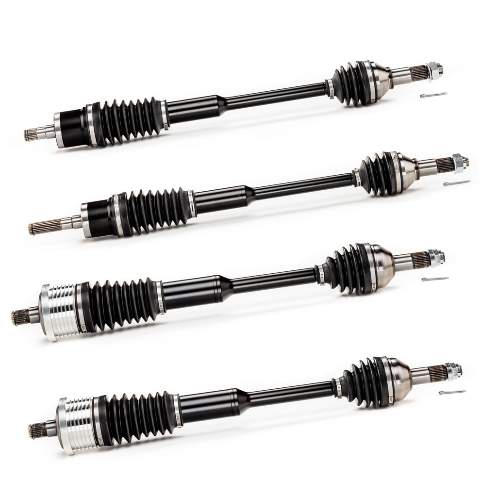 Monster XP Series Full CV Axle Set for Can-Am 705401235, 705401236, 705502356, Front & Rear, Telescoping, Built Tough, 4340 Chromoly Steel, Direct Fit, Factory Length with 4" of Travel