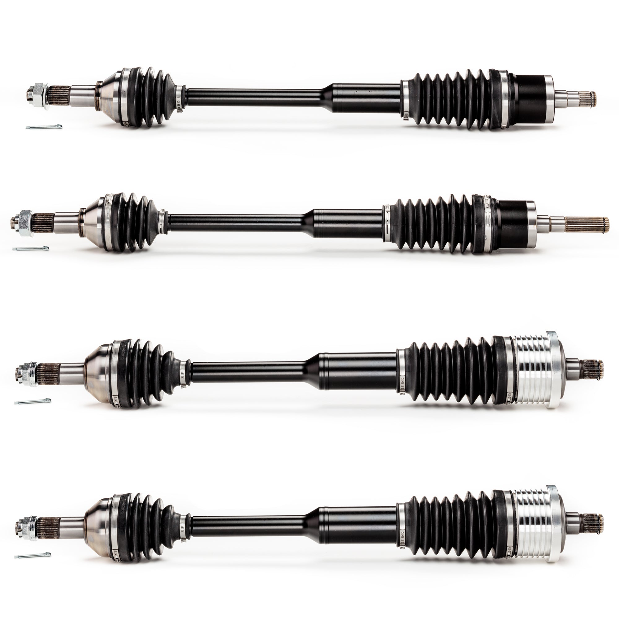 Monster XP Series Full CV Axle Set for Can-Am 705401235, 705401236, 705502412, Front & Rear, Telescoping, Built Tough, 4340 Chromoly Steel, Direct Fit, Factory Length with 4" of Travel 1