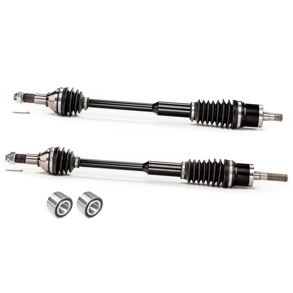 Monster XP Series Front CV Axles & Brgs for Can-Am 705401235, 705401236, Left & Right, Telescoping, Built Tough, 4340 Chromoly Steel, Direct Fit, Factory Length with 4" of Travel