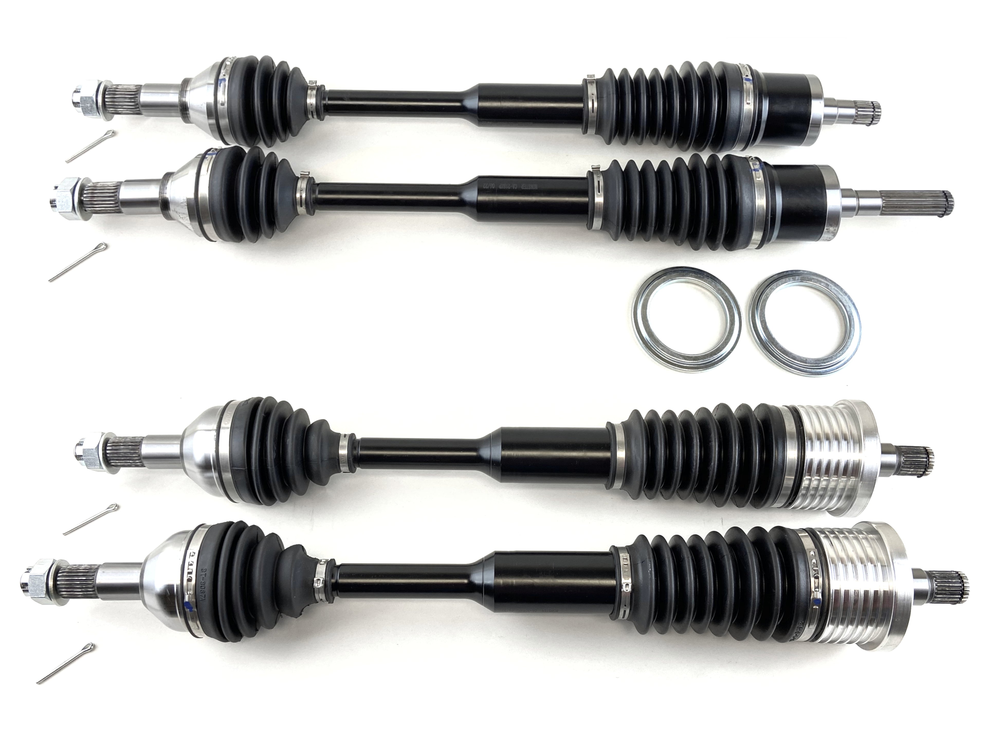 Monster XP Series Full CV Axle Set for Can-Am Maverick XXC 1000 2014-2015, Front & Rear, Telescoping, Built Tough, 4340 Chromoly Steel, Direct Fit, Factory Length with 4" of Travel