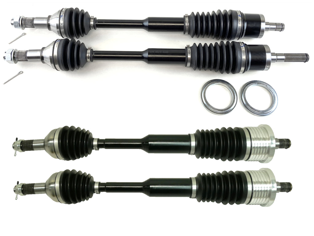 Monster XP Series Full CV Axle Set for Can-Am Maverick XC XXC 1000 2016-2018, Front & Rear, Telescoping, Built Tough, 4340 Chromoly Steel, Direct Fit, Factory Length with 4" of Travel