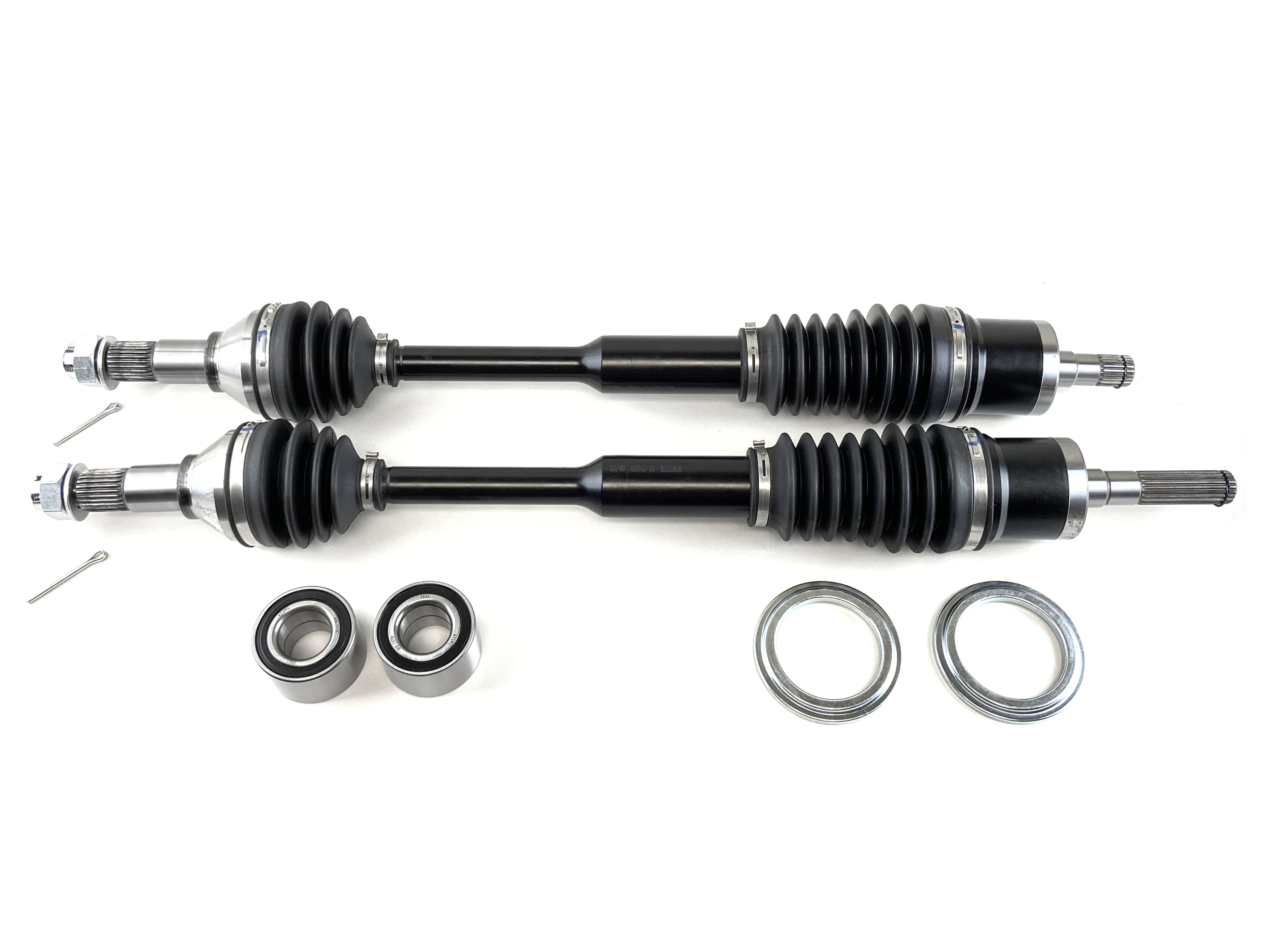 Monster XP Series Front CV Axles & Brgs for Can-Am Maverick XC XXC 1000 2014-2017, Left & Right, Telescoping, Built Tough, 4340 Chromoly Steel, Direct Fit, Factory Length with 4" of Travel 1