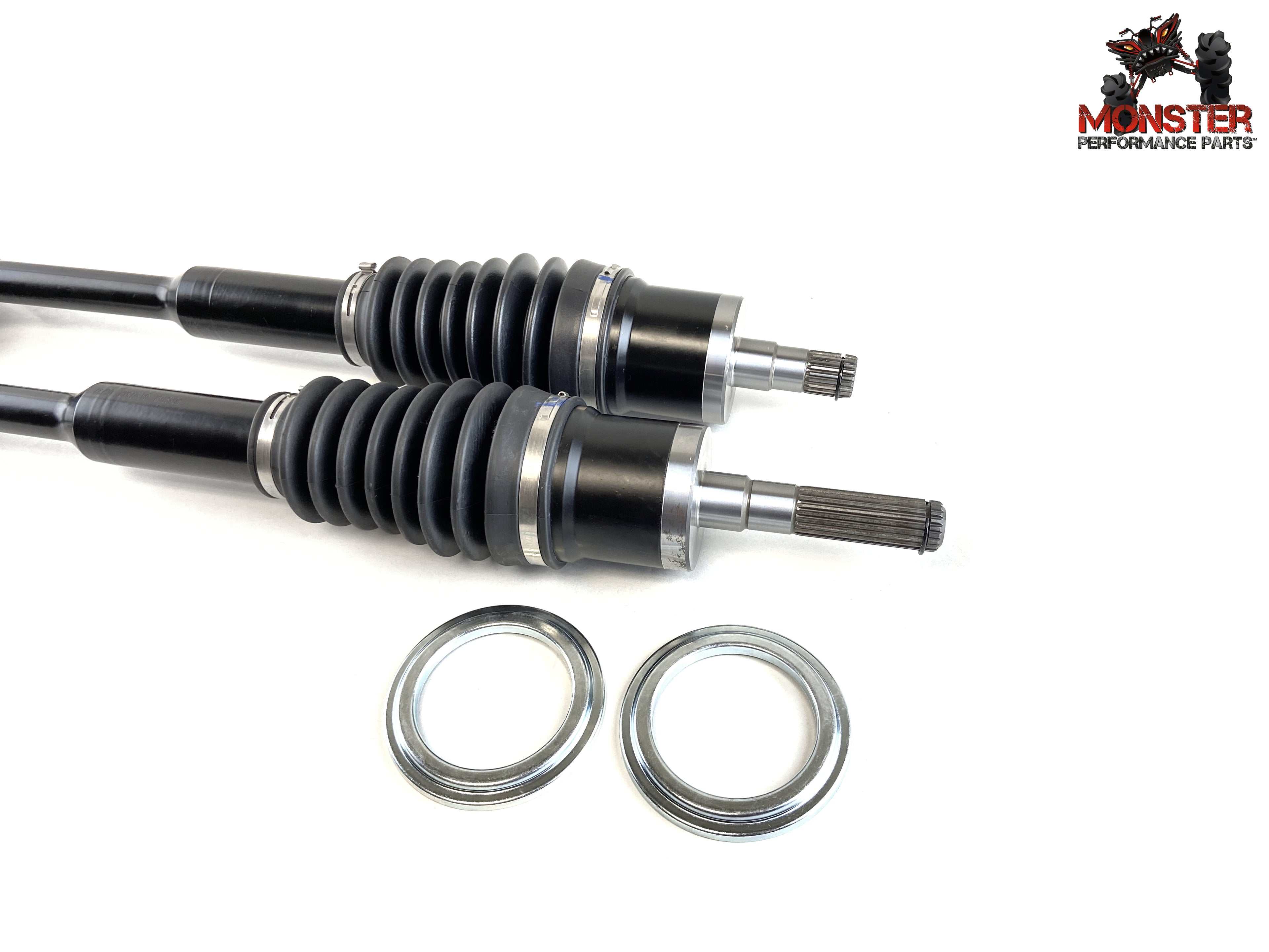 Monster XP Series Front CV Axles for Can-Am Maverick XC XXC 1000 2014-2017, Left & Right, Telescoping, Built Tough, 4340 Chromoly Steel, Direct Fit, Factory Length with 4" of Travel 3