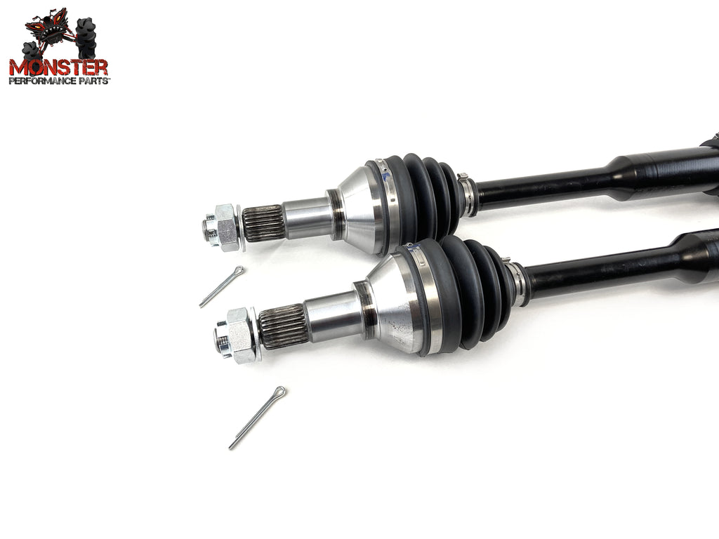 Monster XP Series Full CV Axle Set for Can-Am Maverick XC XXC 1000 2016-2018, Front & Rear, Telescoping, Built Tough, 4340 Chromoly Steel, Direct Fit, Factory Length with 4" of Travel 4