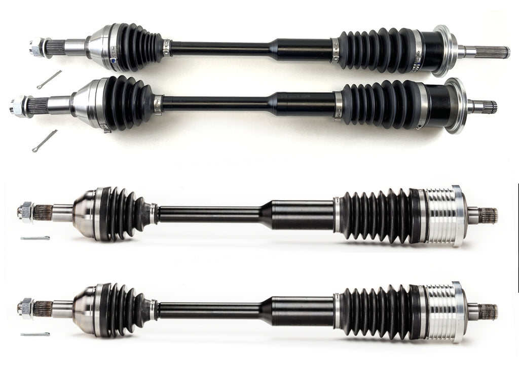 Monster XP Series Full CV Axle Set for Can-Am 705401387, 705401878, 705502356, Telescoping, Built Tough, 4340 Chromoly Steel, Direct Fit, Factory Length with 4" of Travel 1