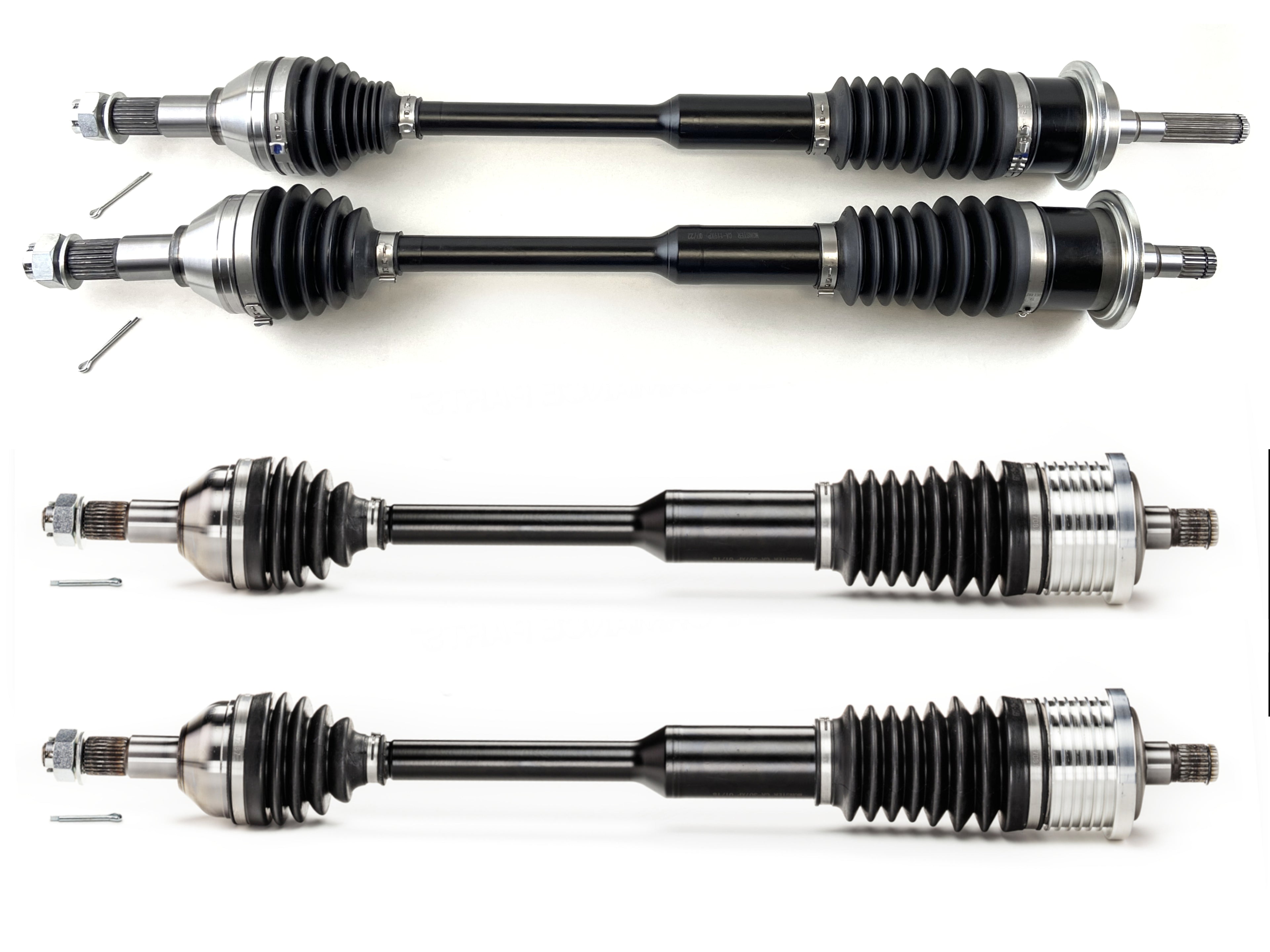 Monster XP Series Full CV Axle Set for Can-Am 705401387, 705401878, 705502356, Telescoping, Built Tough, 4340 Chromoly Steel, Direct Fit, Factory Length with 4" of Travel 1