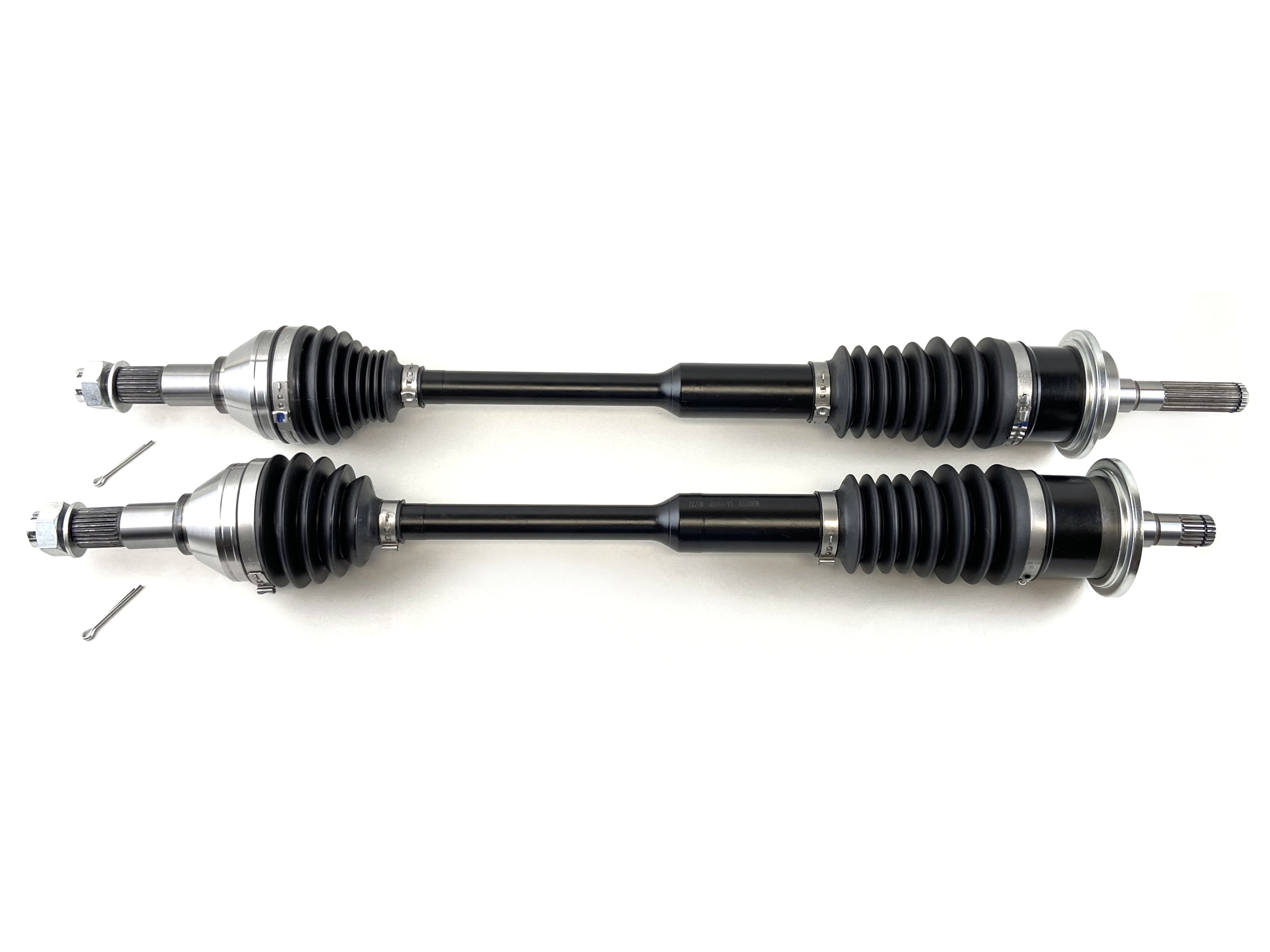 Monster XP Series Front CV Axles for Can-Am 705401387, 705401878, Left & Right, Telescoping, Built Tough, 4340 Chromoly Steel, Direct Fit, Factory Length with 4" of Travel
