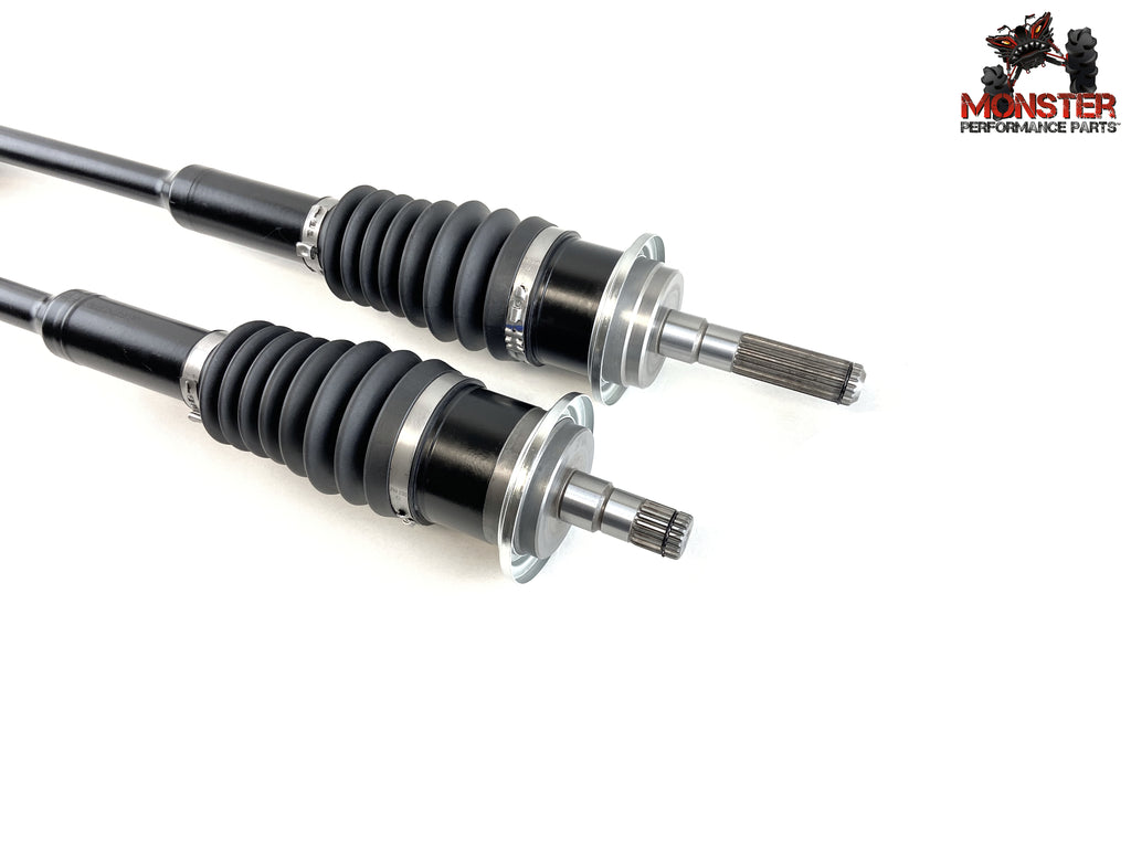 Monster XP Series Front CV Axles & Brgs for Can-Am 705401387, 705401878, Left & Right, Telescoping, Built Tough, 4340 Chromoly Steel, Direct Fit, Factory Length with 4" of Travel 3