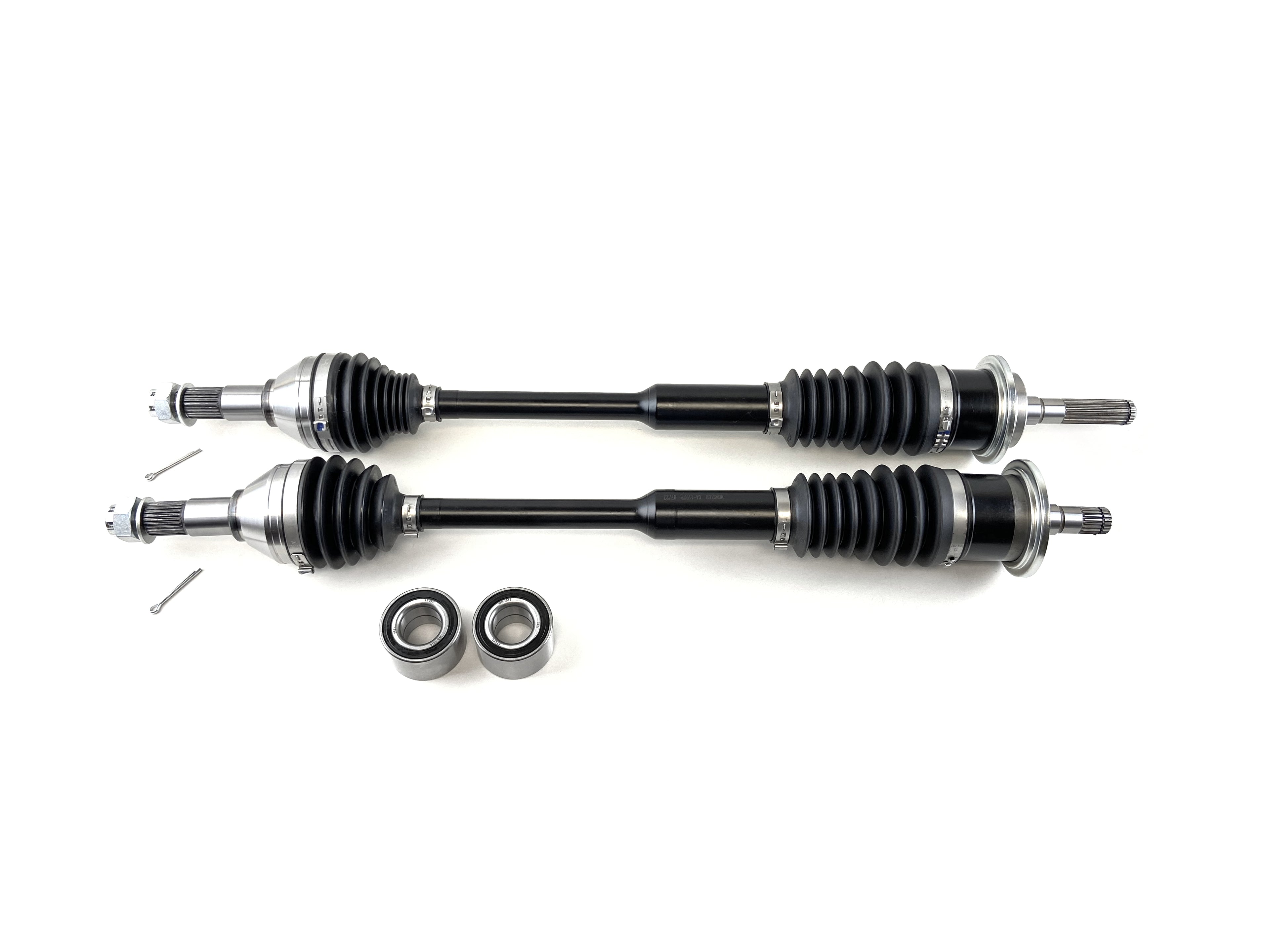Monster XP Series Front CV Axles & Brgs for Can-Am 705401387, 705401878, Left & Right, Telescoping, Built Tough, 4340 Chromoly Steel, Direct Fit, Factory Length with 4" of Travel