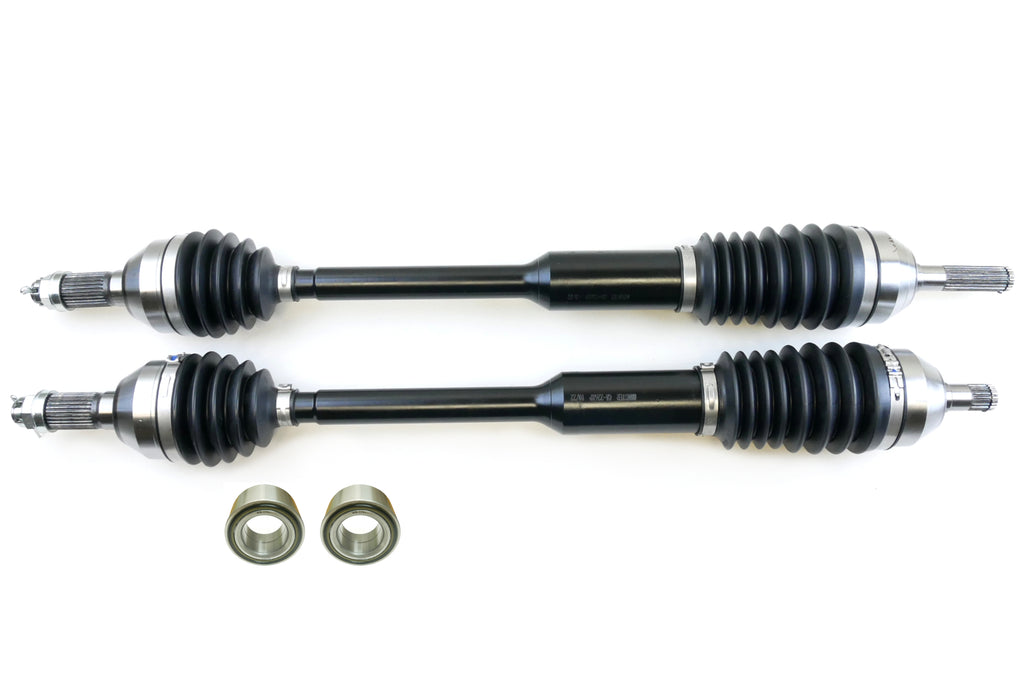 Monster XP Series Front CV Axles & Brgs for Can-Am 705401686, 705401687, Left & Right, Telescoping, 4340 Chromoly, Factory Length with 4" of Travel 1