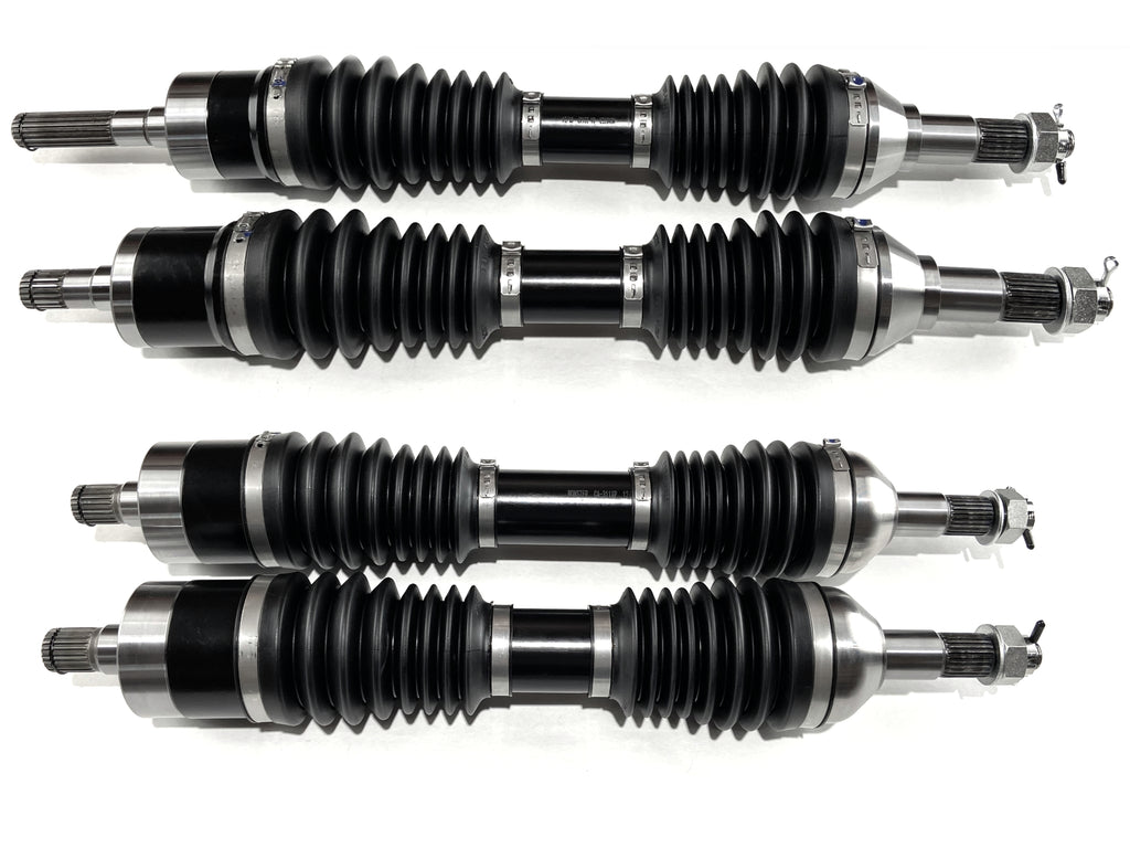 Monster XP Series Full CV Axle Set for Can-Am 705402235, 705402236, 705502710, 705502711, Front & Rear, Telescoping, Built Tough, 4340 Chromoly, Direct Fit, Factory Length with 4" of Travel