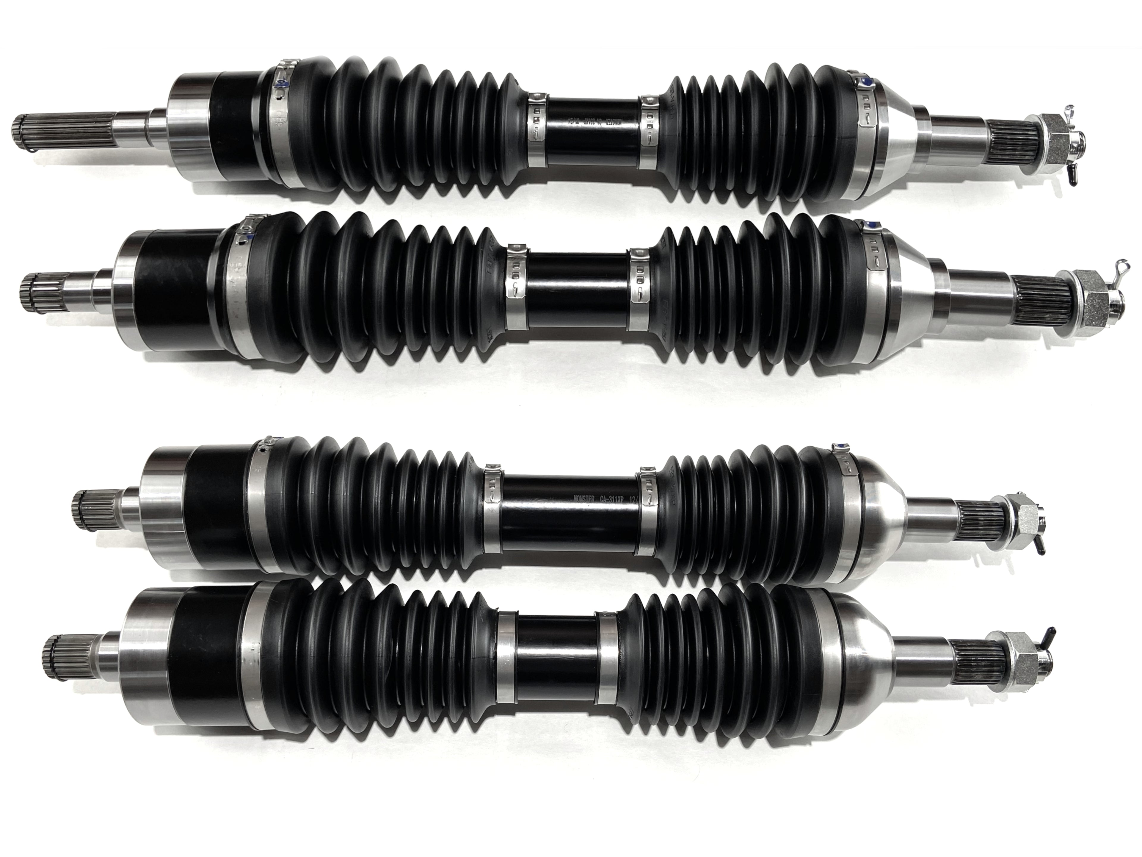 Monster XP Series Full CV Axle Set for Can-Am 705402235, 705402236, 705502710, 705502711, Front & Rear, Telescoping, Built Tough, 4340 Chromoly, Direct Fit, Factory Length with 4" of Travel 1