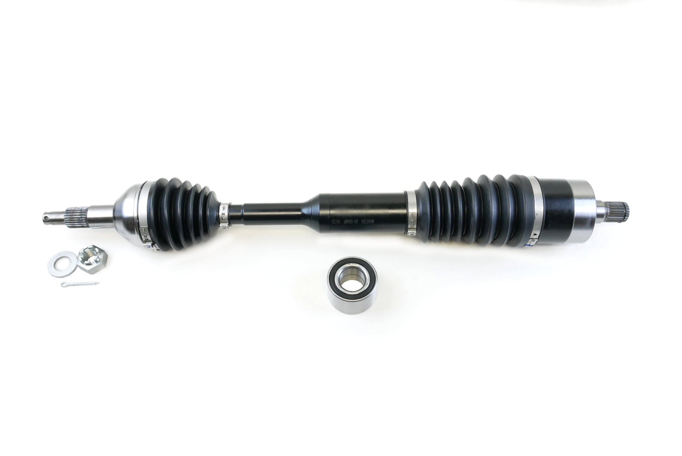 Monster XP Series Rear CV Axle & Brg for Can-Am Commander 800 & 1000 2011-2015, Telescoping, Built Tough, 4340 Chromoly Steel, Direct Fit, Factory Length with 4" of Travel