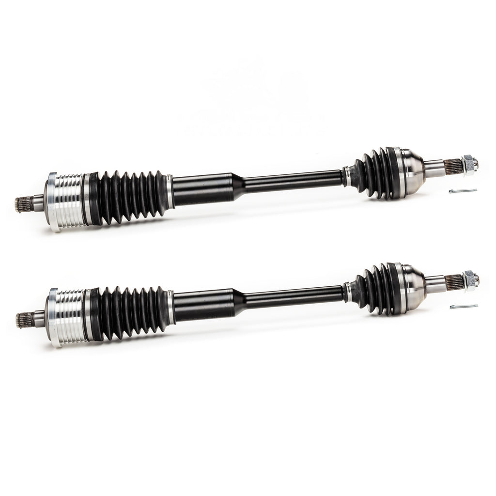 Monster XP Series Full CV Axle Set for Can-Am 705401235, 705401236, 705502356, Front & Rear, Telescoping, Built Tough, 4340 Chromoly Steel, Direct Fit, Factory Length with 4" of Travel 4