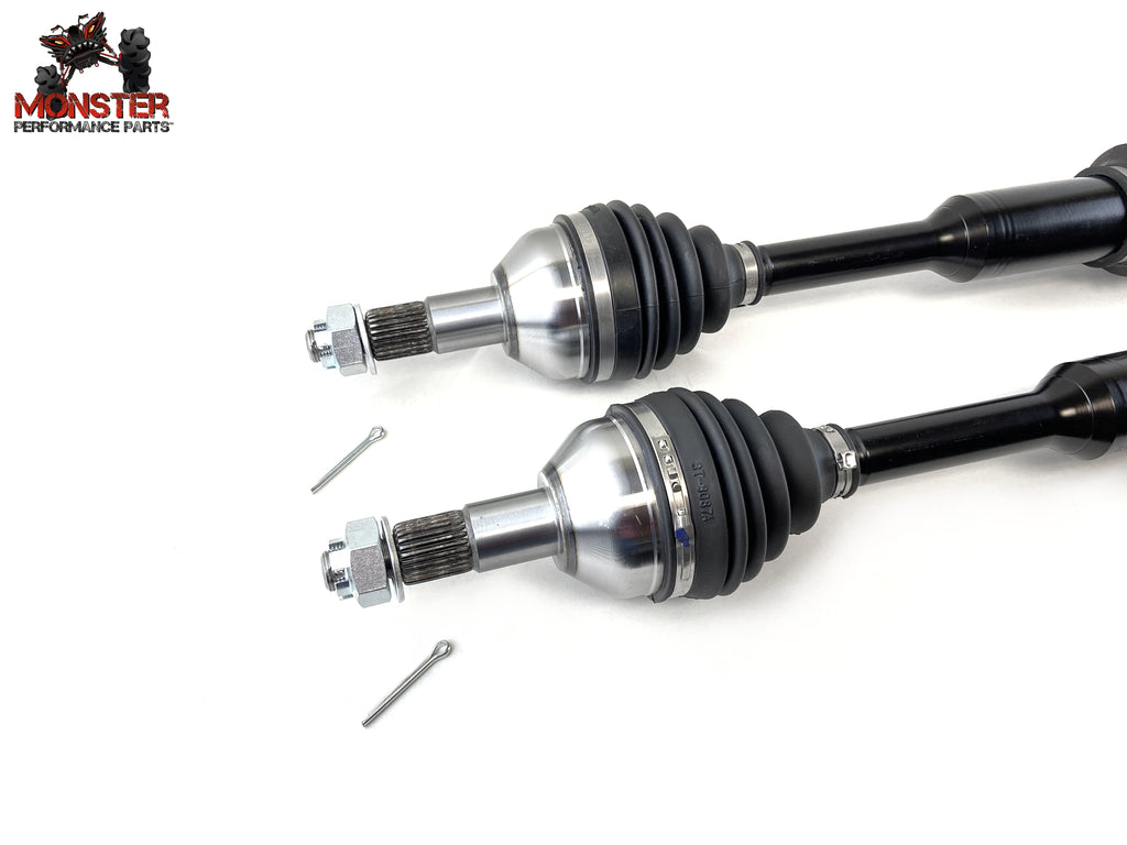 Monster XP Series Rear CV Axles & Brgs for Can-Am 705501794, Left & Right, Telescoping, Built Tough, 4340 Chromoly Steel, Direct Fit, Factory Length with 4" of Travel 4
