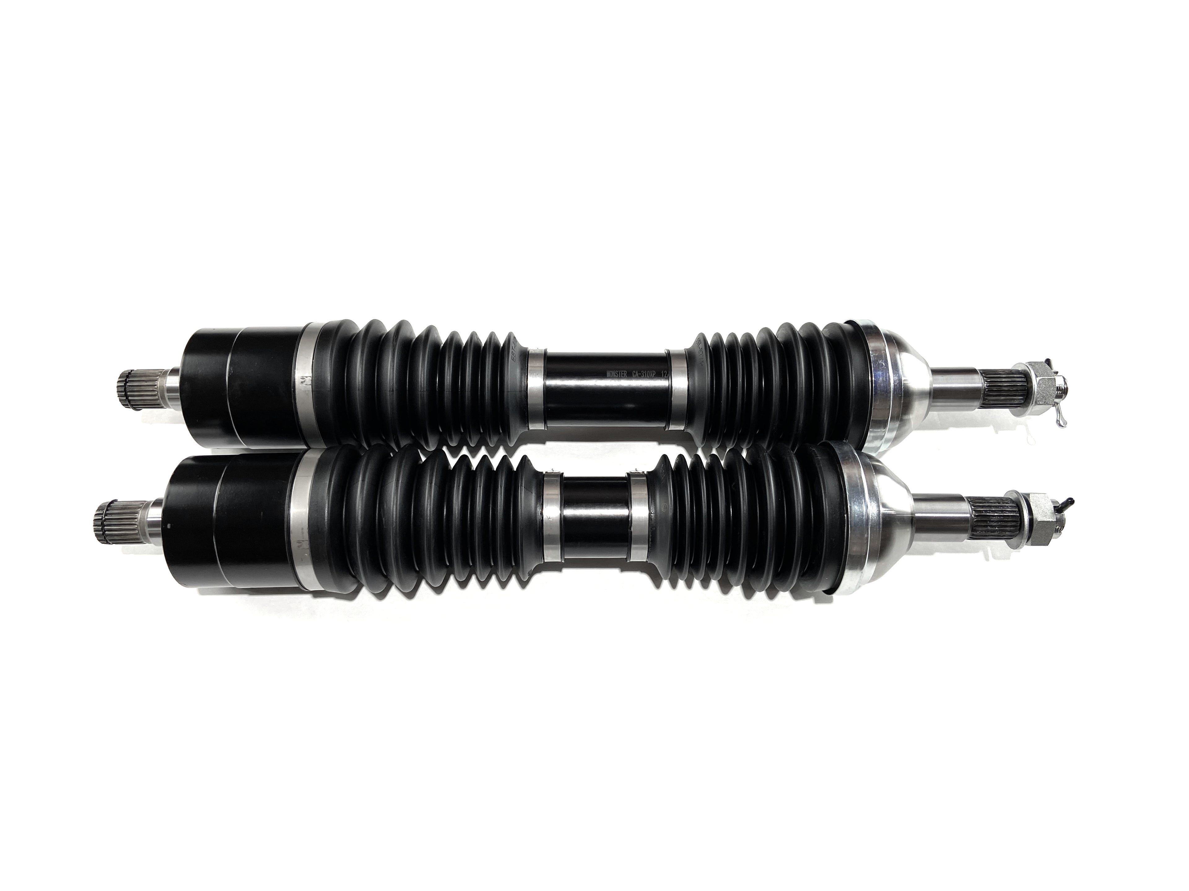 Monster XP Series Rear CV Axles for Can-Am 705503024, 705503025, Left & Right, Telescoping, Built Tough, 4340 Chromoly Steel, Direct Fit, Factory Length with 4" of Travel 1
