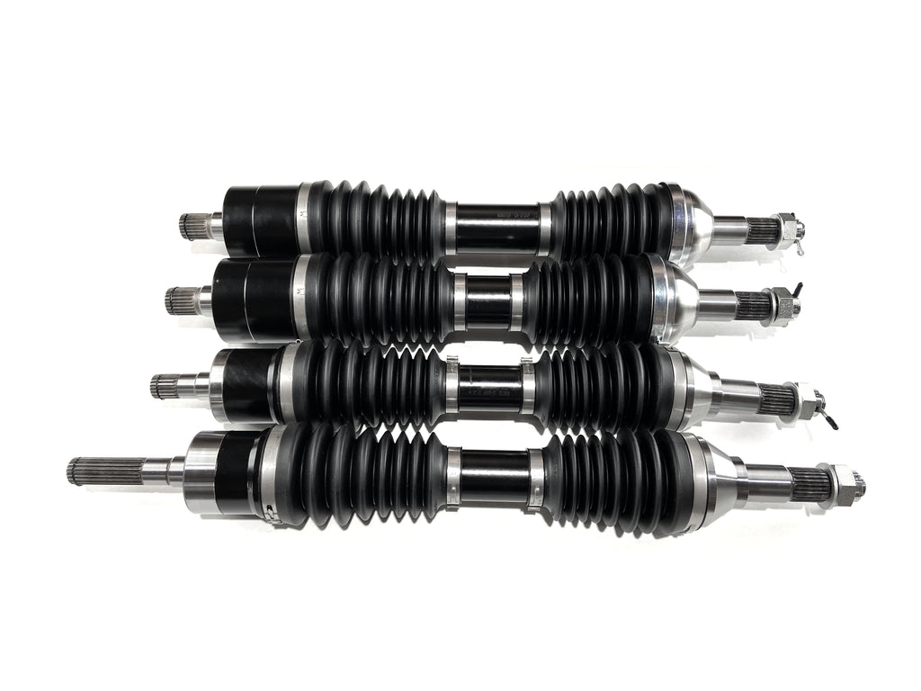 Monster XP Series Full CV Axle Set for Can-Am XMR Outlander & Renegade 570 650 850 1000, Front & Rear, Telescoping, 4340 Chromoly, Factory Length with 4" of Travel 1
