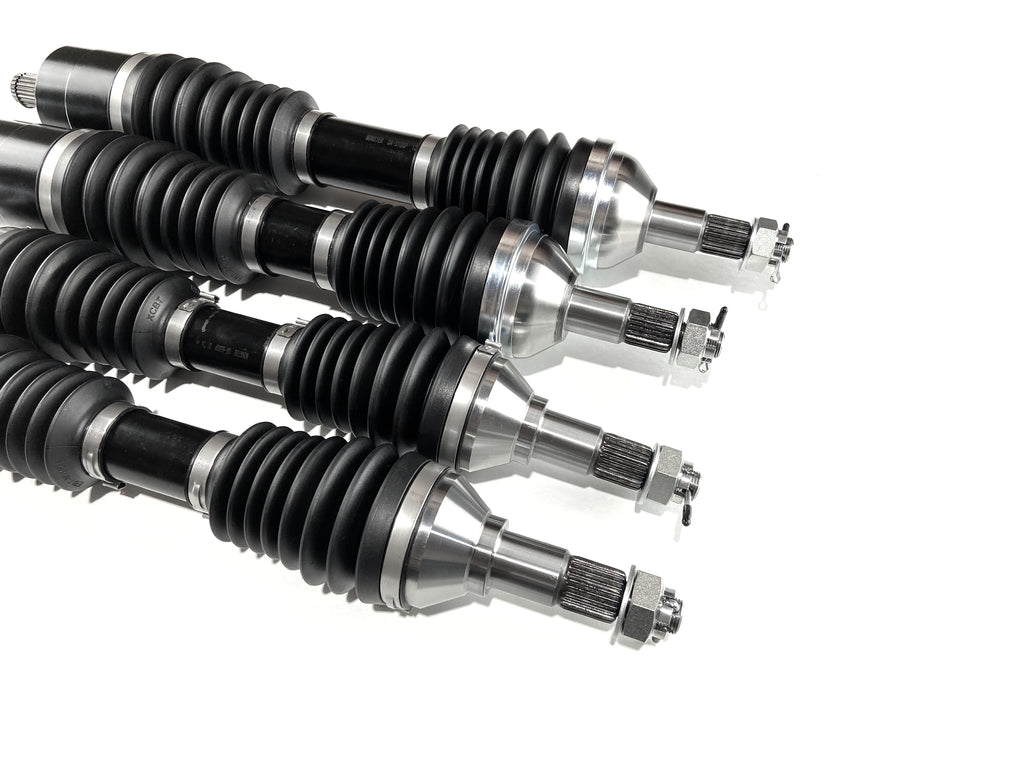 Monster XP Series Full CV Axle Set for Can-Am XMR Outlander & Renegade 570 650 850 1000, Front & Rear, Telescoping, 4340 Chromoly, Factory Length with 4" of Travel 4
