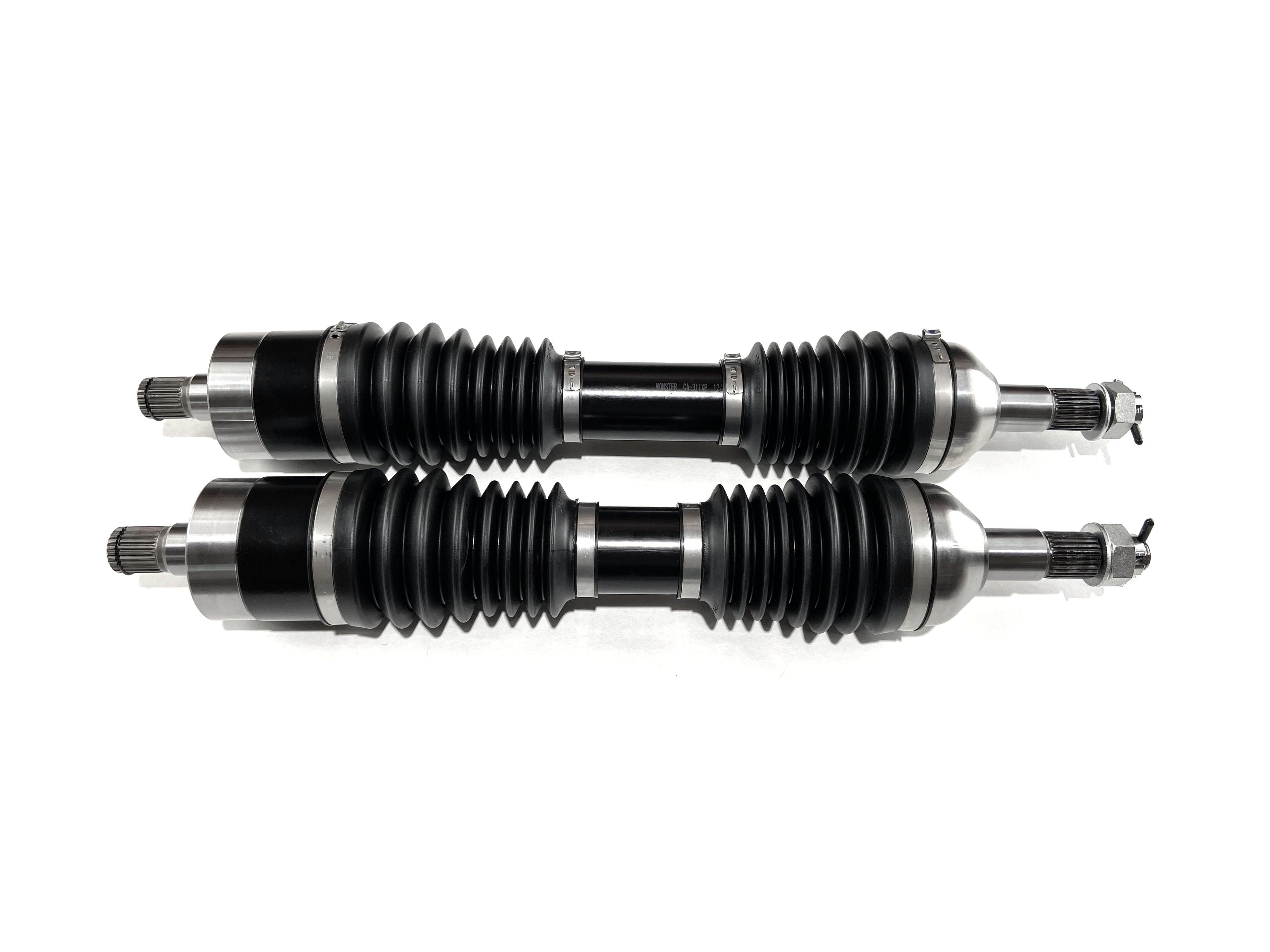 Monster XP Series Rear CV Axles for Can-Am 705502710 705502711, Left & Right, Telescoping, Built Tough, 4340 Chromoly Steel, Direct Fit, Factory Length with 4" of Travel