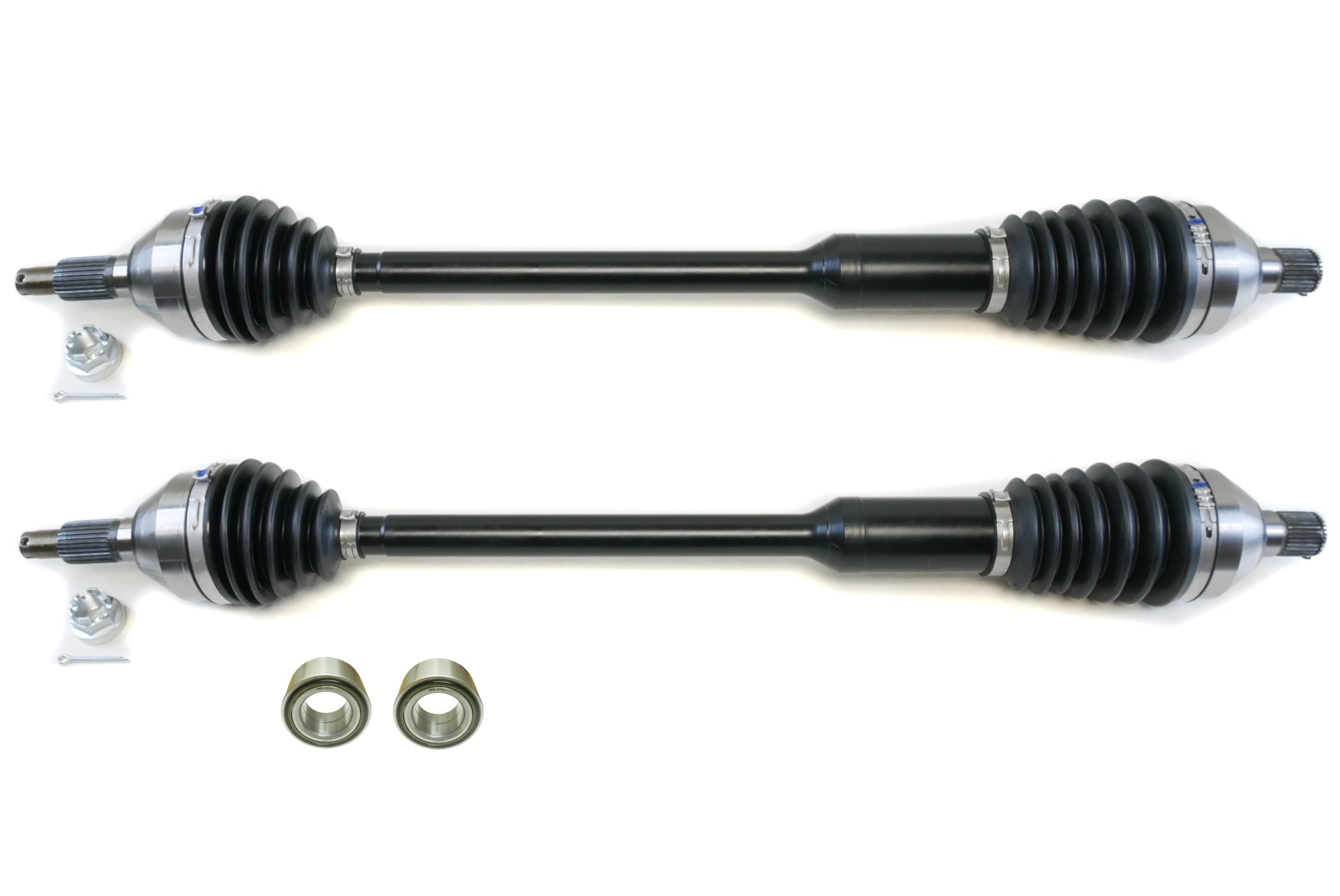 Monster XP Series Rear CV Axles & Brgs for Can-Am 705502362, Left & Right, Telescoping, Built Tough, 4340 Chromoly Steel, Direct Fit, Factory Length with 4" of Travel 1