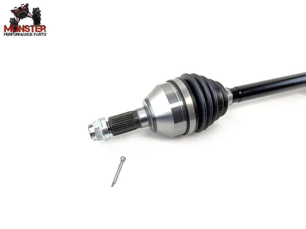 Monster XP Series Rear CV Axle & Brg for Can-Am 705502154, Telescoping, Built Tough, 4340 Chromoly Steel, Direct Fit, Factory Length with 4" of Travel 4