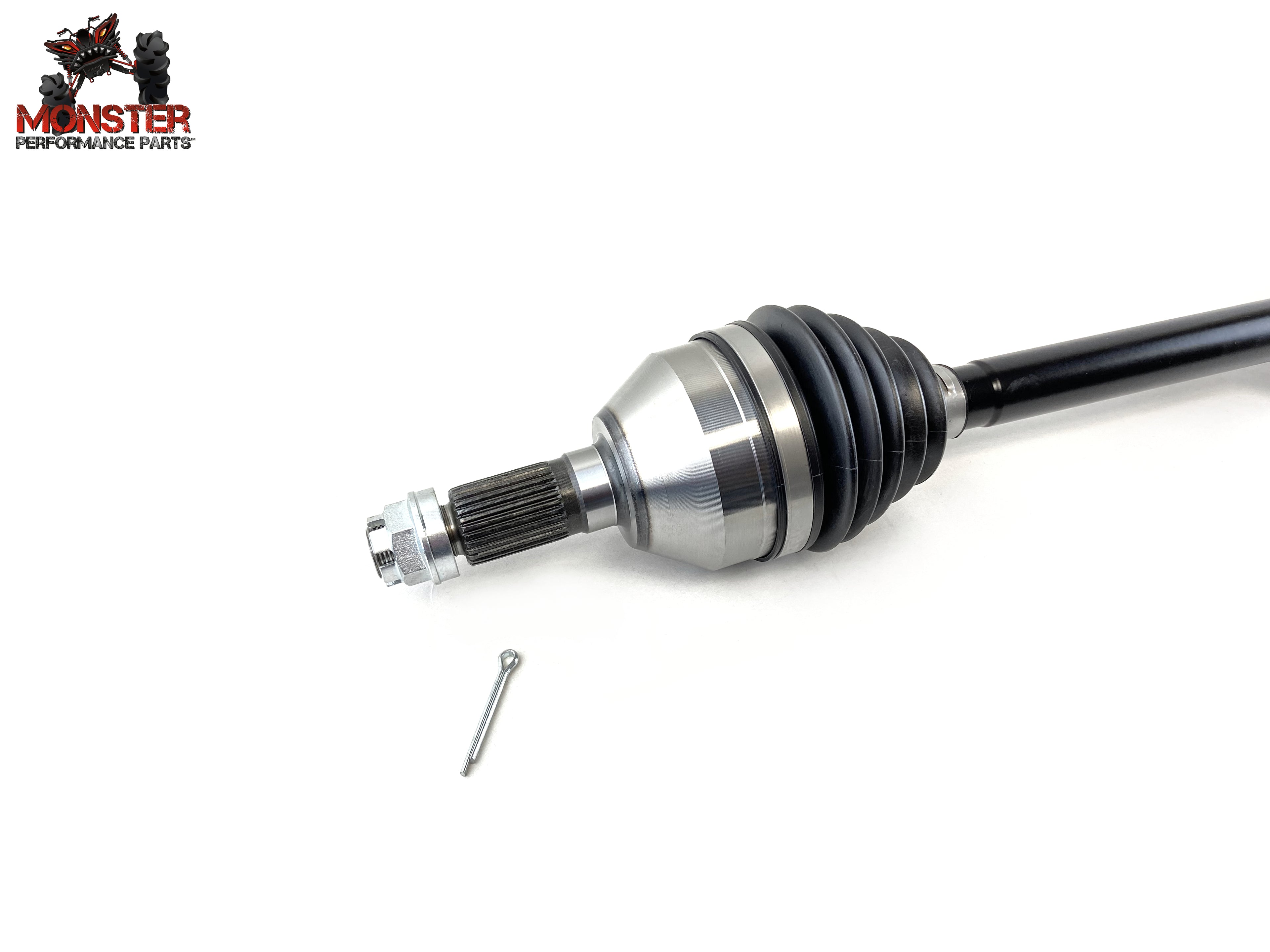 Monster XP Series Rear CV Axle & Brg for Can-Am 705502154, Telescoping, Built Tough, 4340 Chromoly Steel, Direct Fit, Factory Length with 4" of Travel 4