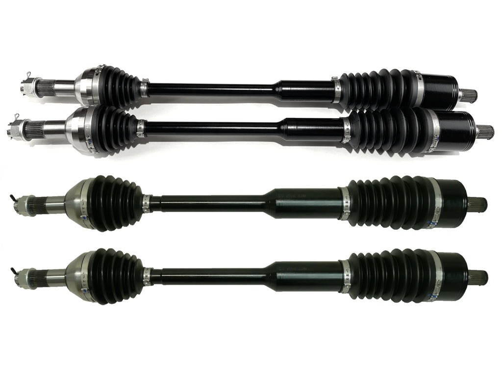 Monster XP Series Full CV Axle Set for Can-Am 705402420, 705502594, 705503051, Front & Rear, Telescoping, Built Tough, 4340 Chromoly Steel, Direct Fit, Factory Length with 4" of Travel