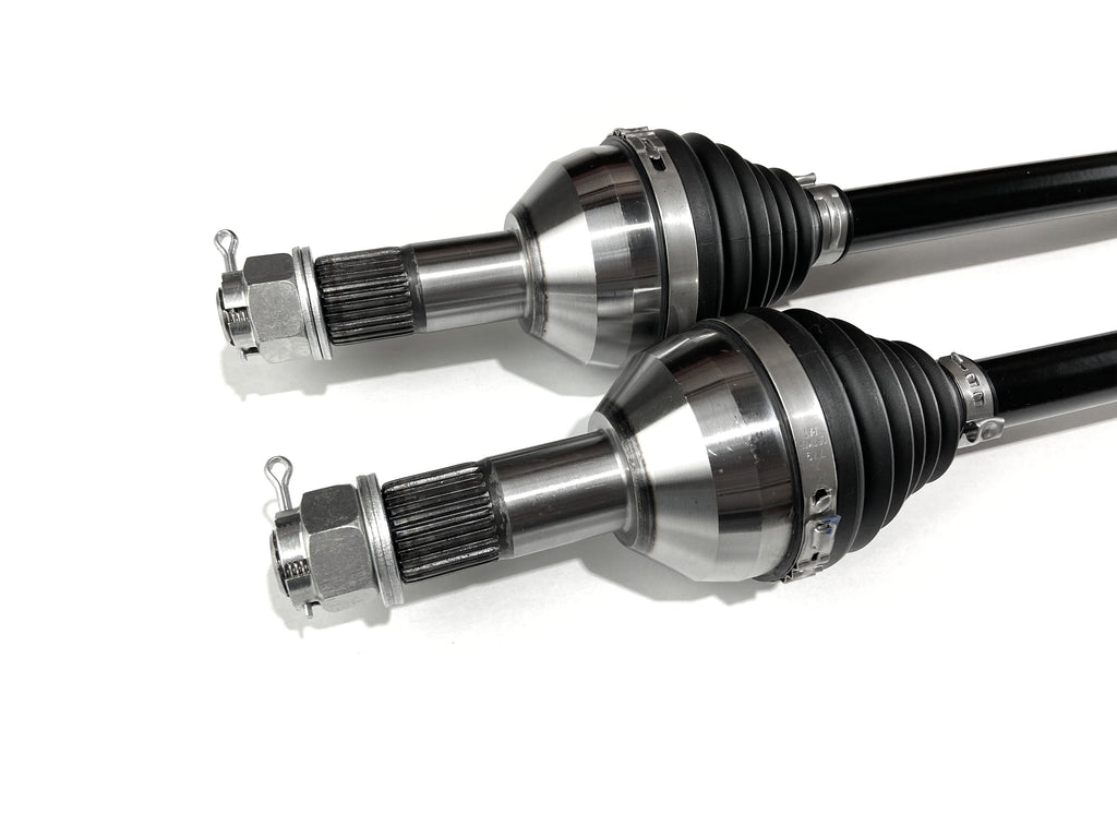 Monster XP Series Full CV Axle Set for Can-Am 705402420, 705502594, 705503051, Front & Rear, Telescoping, Built Tough, 4340 Chromoly Steel, Direct Fit, Factory Length with 4" of Travel 4