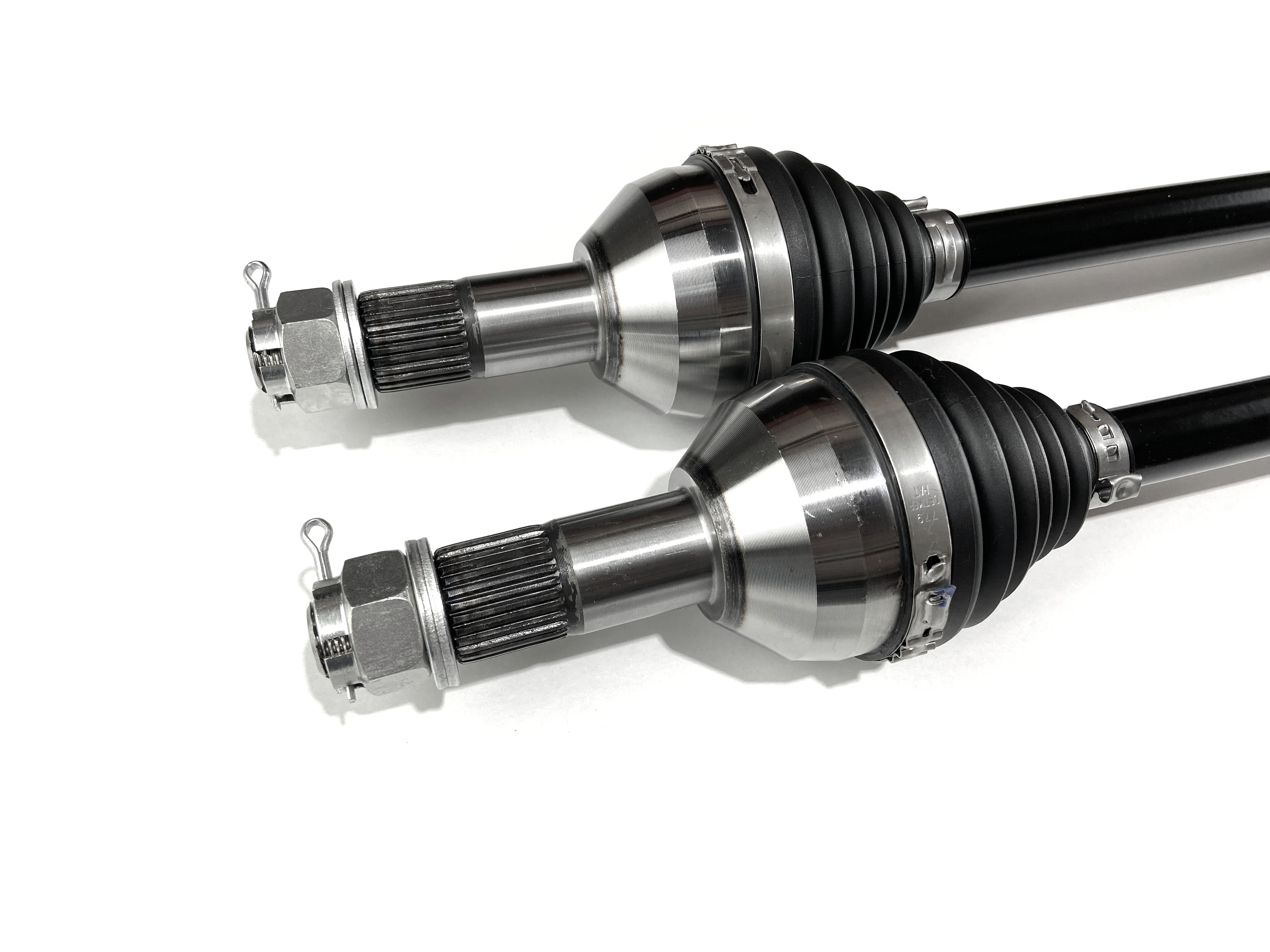 Monster XP Series Full CV Axle Set for Can-Am 705402420, 705502594, 705503051, Front & Rear, Telescoping, Built Tough, 4340 Chromoly Steel, Direct Fit, Factory Length with 4" of Travel 4
