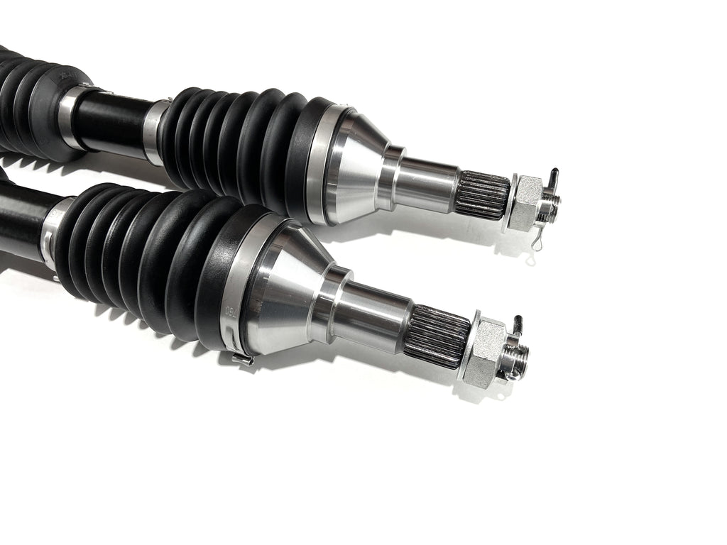 Monster XP Series Front CV Axles for Can-Am 705402237, 705402238, Left & Right, Telescoping, Built Tough, 4340 Chromoly Steel, Direct Fit, Factory Length with 4" of Travel 4
