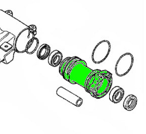 Rear Axle Bearing Carrier for Honda FourTrax TRX250X 1987-1992 Quality Teste