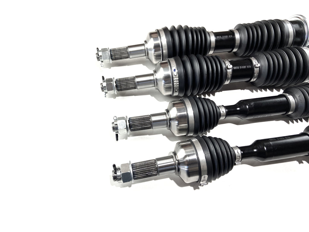 Monster XP Series Full CV Axle Set for CFMOTO ZFORCE 500 Trail & 800 Trail 2018-2022, Front & Rear, Telescoping, Built Tough, 4340 Chromoly Steel, Direct Fit, Factory Length with 4" of Travel 4
