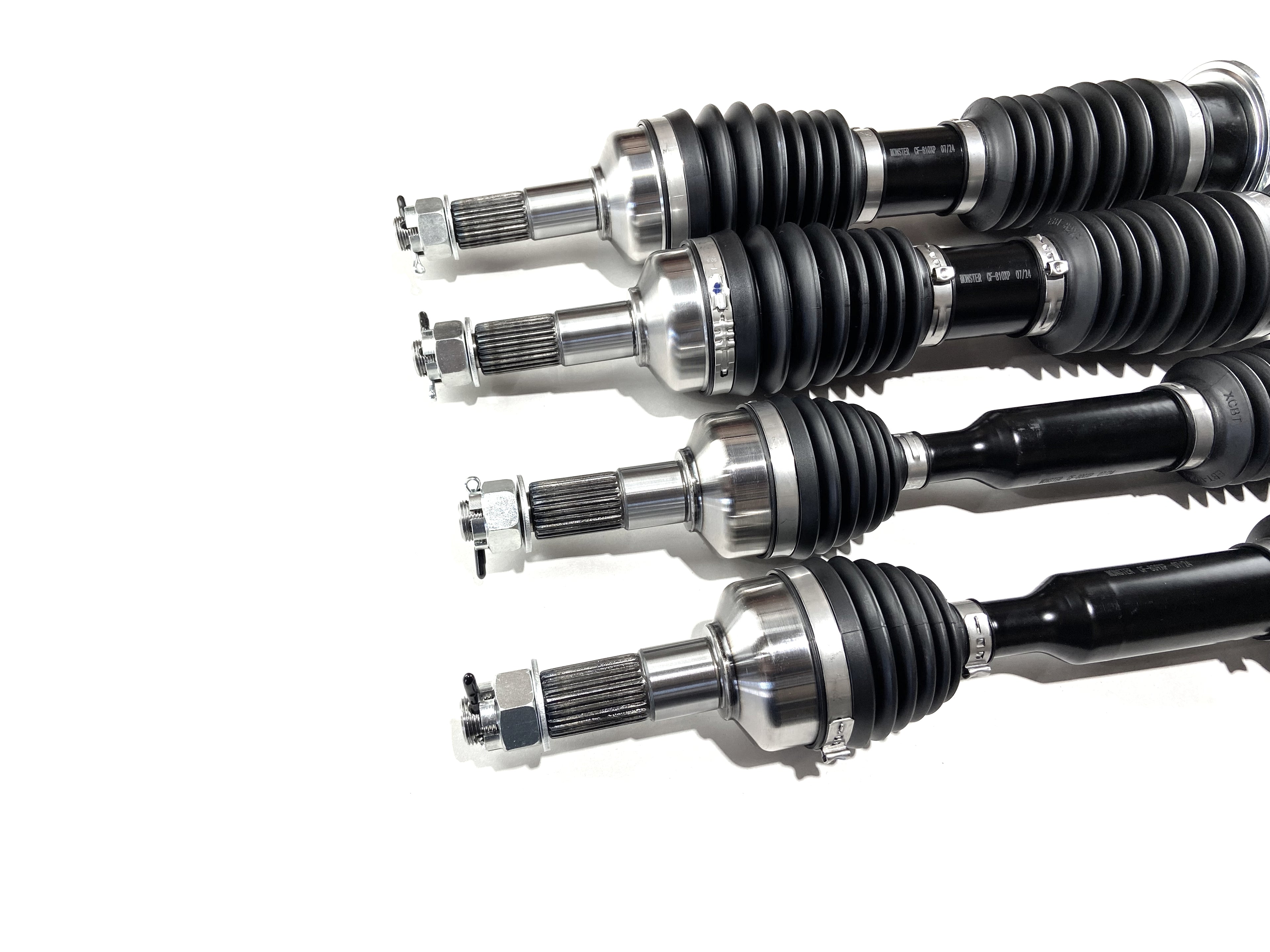 Monster XP Series Full CV Axle Set for CFMOTO ZFORCE 500 Trail & 800 Trail 2018-2022, Front & Rear, Telescoping, Built Tough, 4340 Chromoly Steel, Direct Fit, Factory Length with 4" of Travel 4