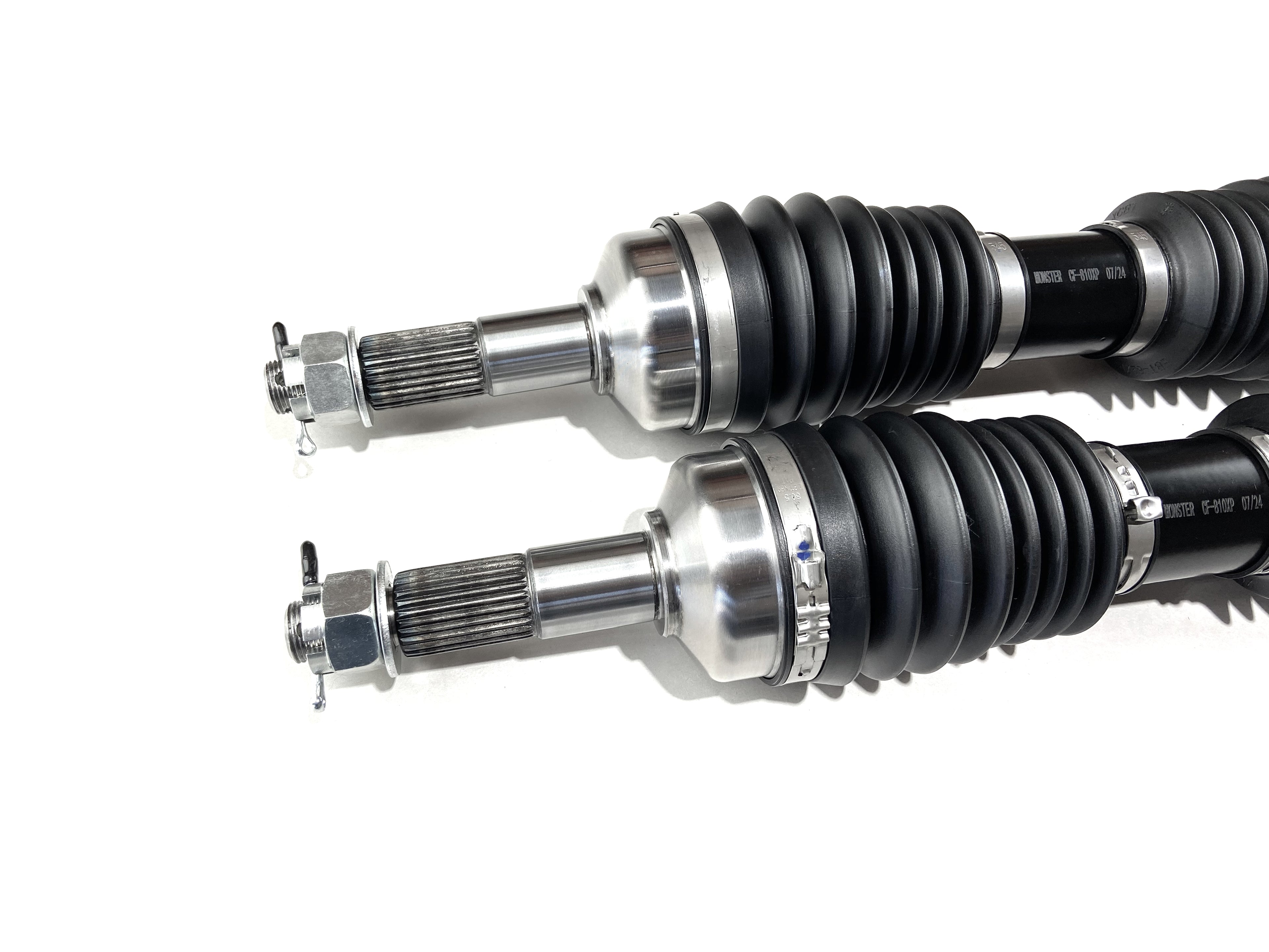 Monster XP Series Rear CV Axles for CFMOTO 5BWC-280300, ZFORCE Trail 500 800, Left & Right, Telescoping, Built Tough, 4340 Chromoly Steel, Direct Fit, Factory Length with 4" of Travel 4