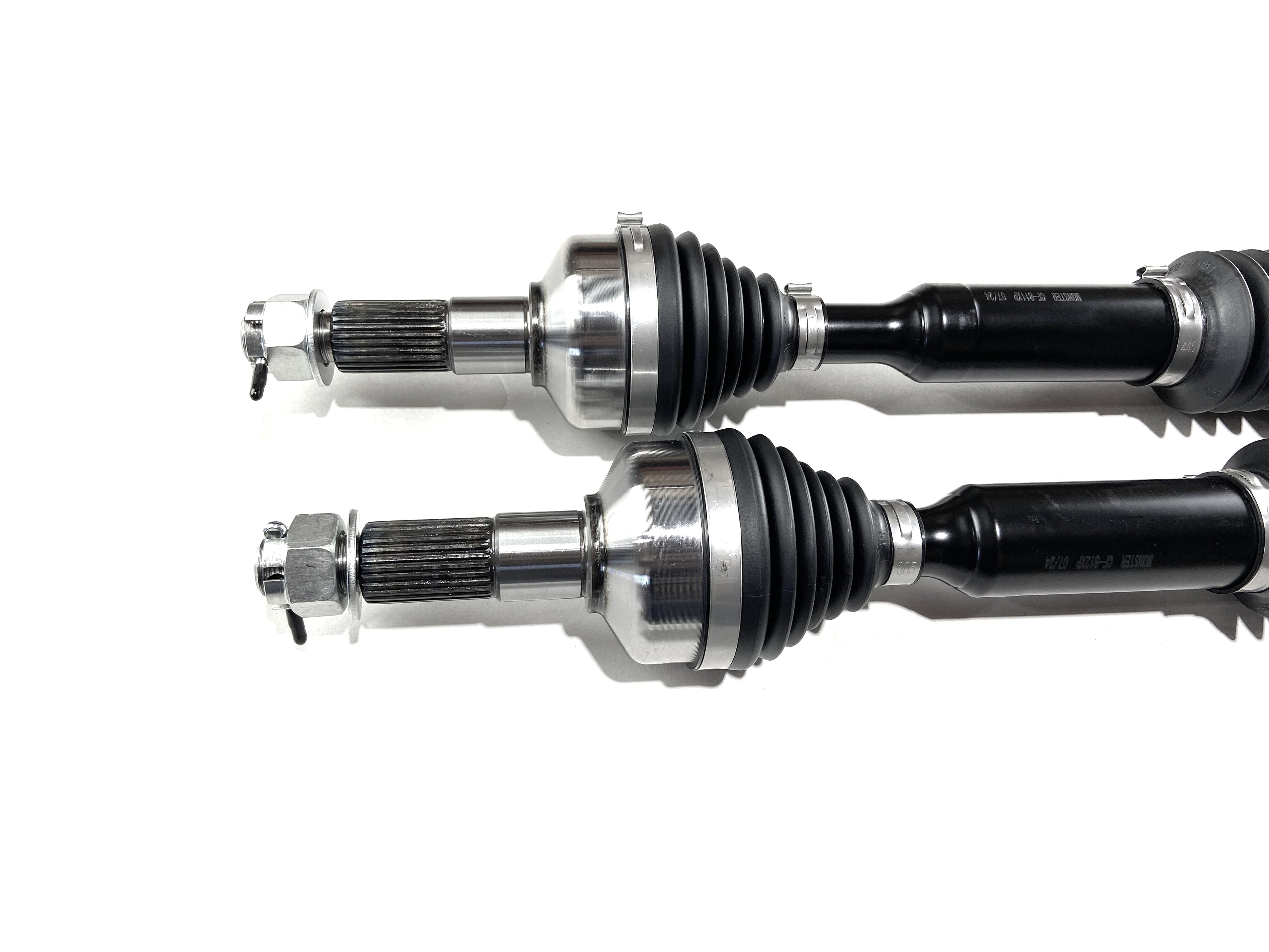 Monster XP Series Front CV Axles for CFMOTO CFORCE 800 1000 2018-2023, Left & Right, Telescoping, Built Tough, 4340 Chromoly Steel, Direct Fit, Factory Length with 4" of Travel 4