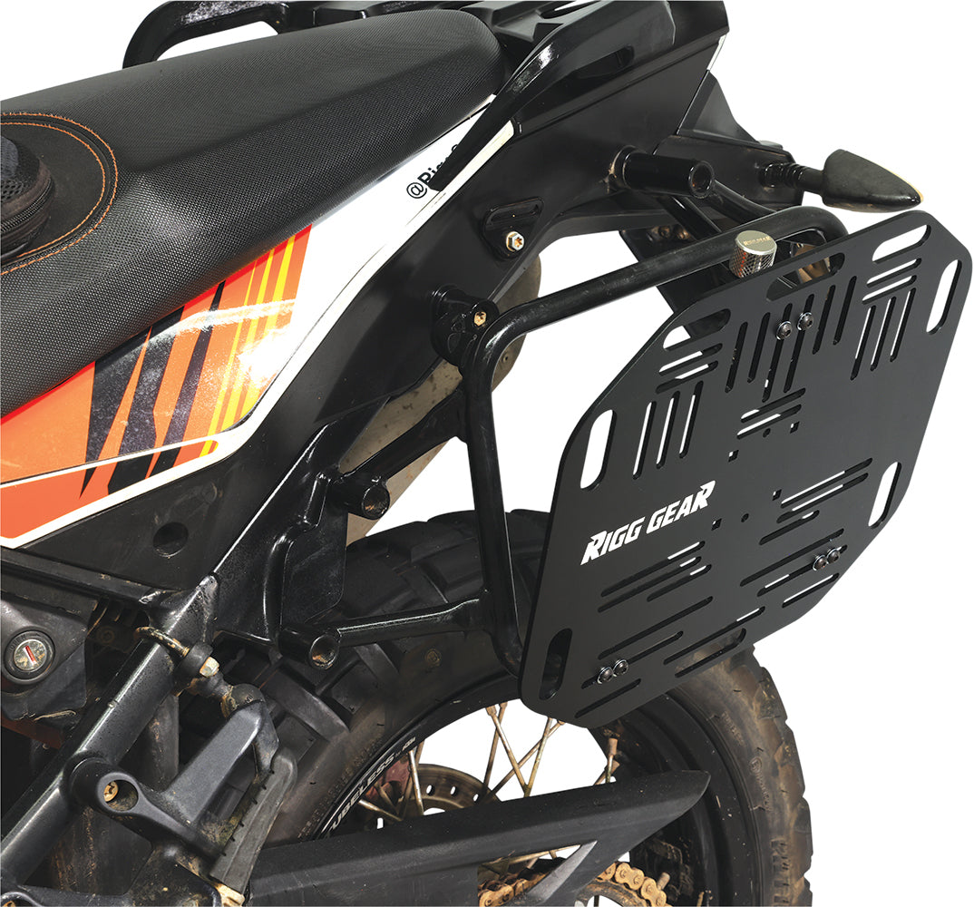 Rigg Saddlebag Plate Quick Release Pair Black