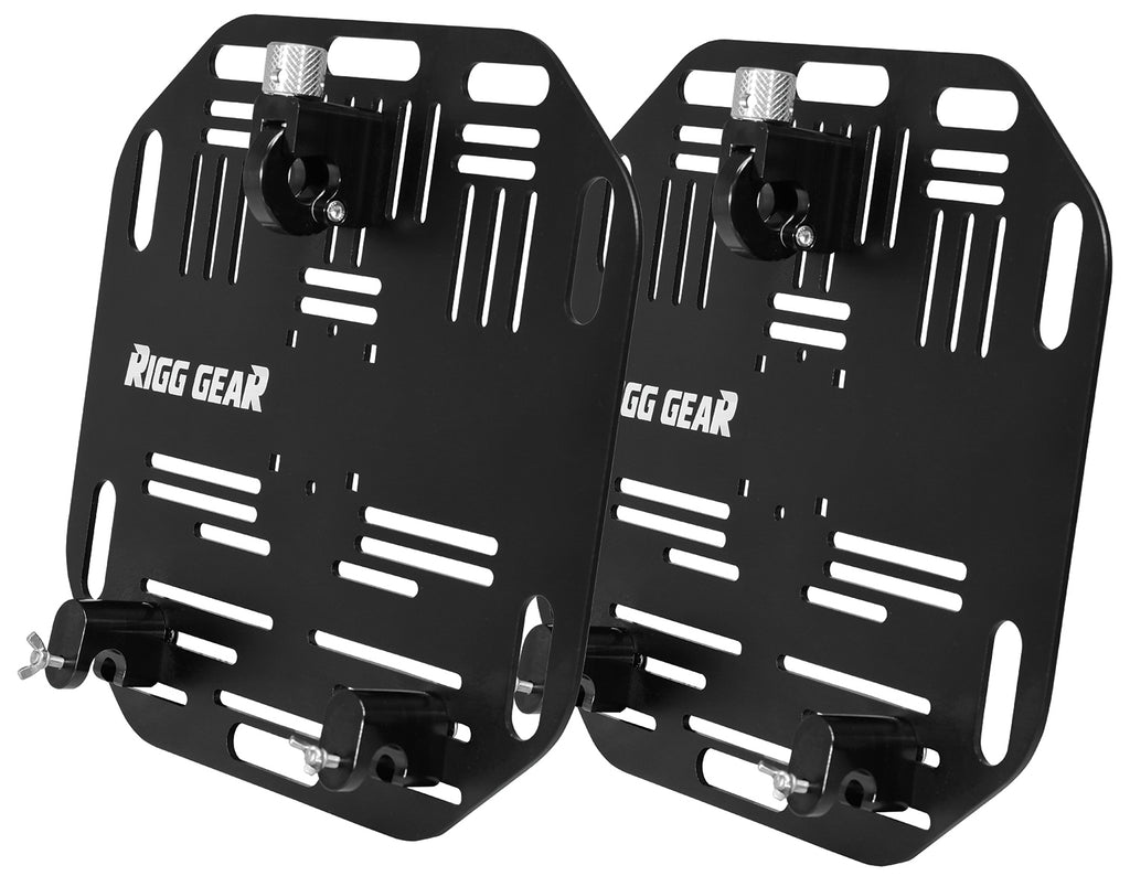 Rigg Saddlebag Plate Quick Release Pair Black