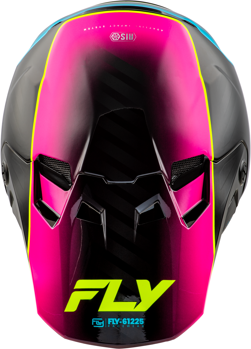 Fly Racing YOUTH FORMULA CC UNDERGLOW HELMET BLACK/PINK/BLUE YL