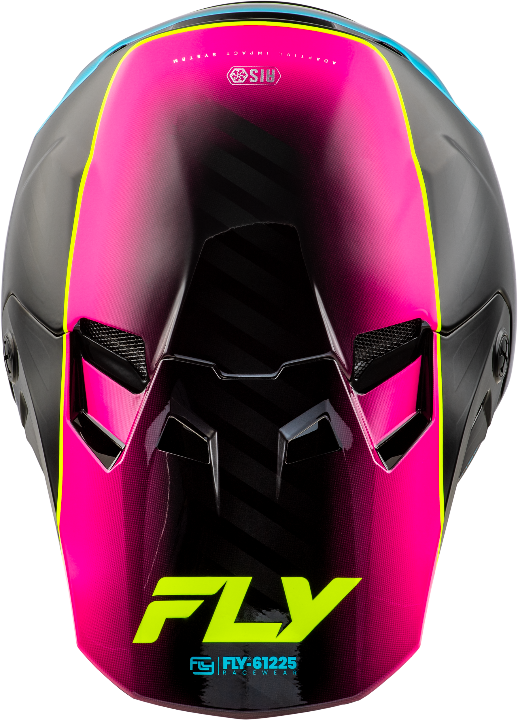 Fly Racing YOUTH FORMULA CC UNDERGLOW HELMET BLACK/PINK/BLUE YL