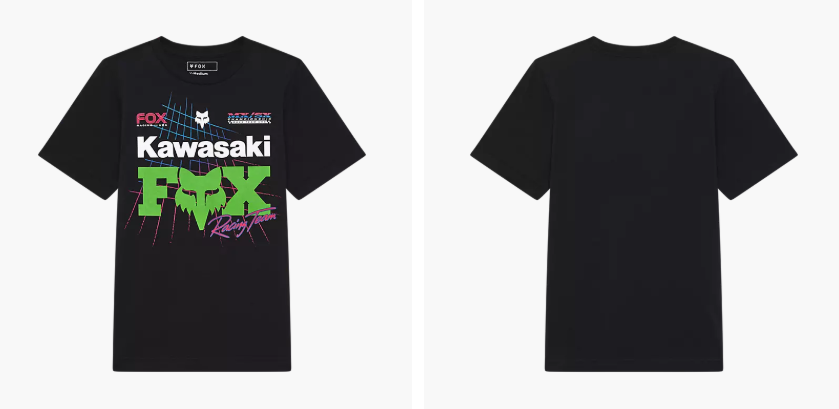 Fox Racing YOUTH FOX X KAWI SS TEE [BLK]