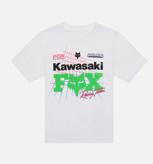 Fox Racing YOUTH FOX X KAWI SS TEE [BLK]