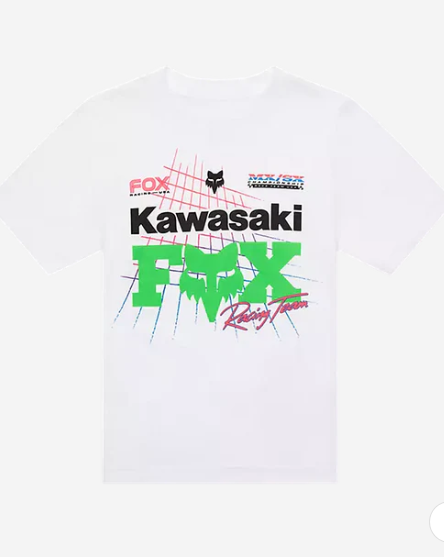 Fox Racing YOUTH FOX X KAWI SS TEE [BLK]