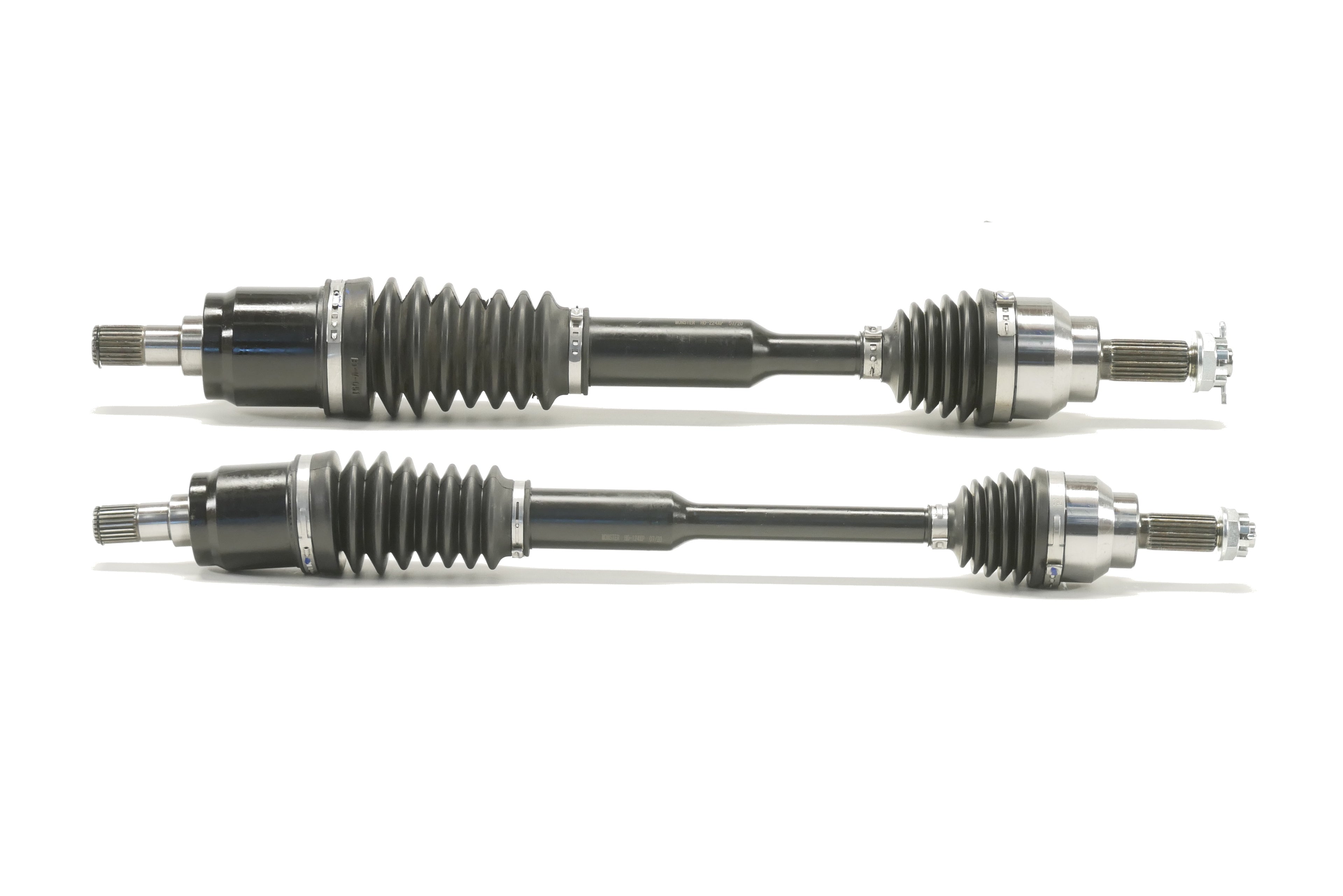 Monster XP Series Front CV Axles for Honda Pioneer 700 & 700-4 2014-2022, Left & Right, Telescoping, Built Tough, 4340 Chromoly Steel, Direct Fit, Factory Length with 4" of Travel
