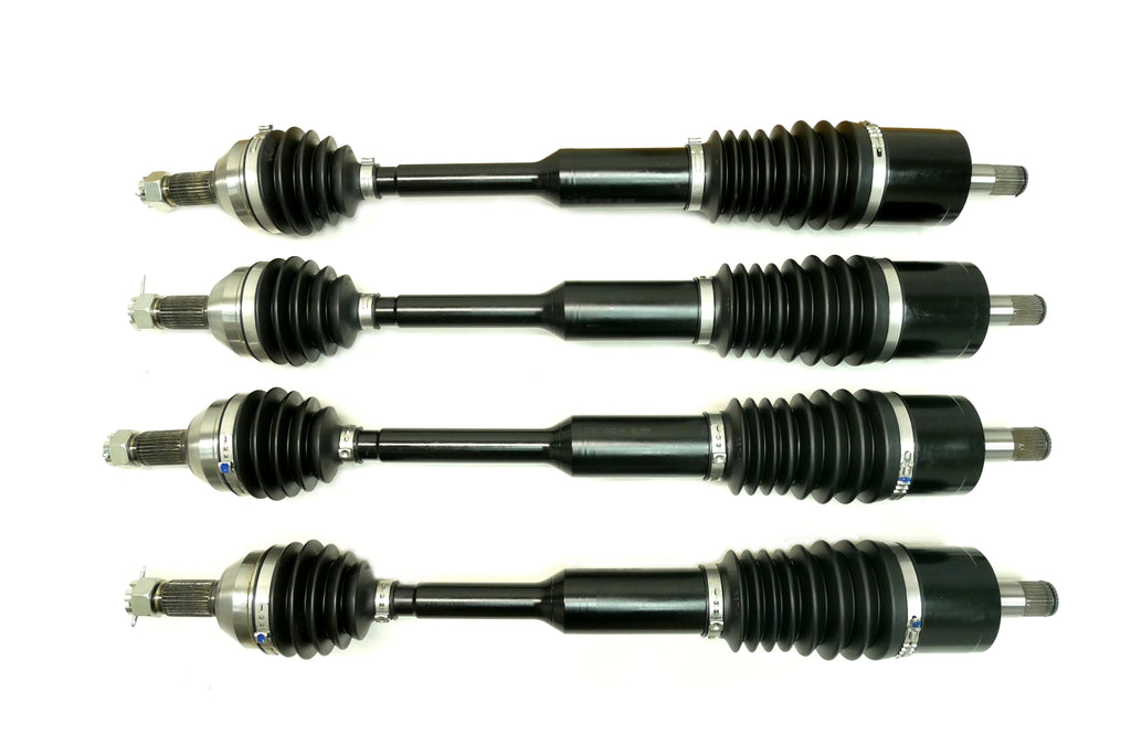 Monster XP Series Full CV Axle Set for Honda Pioneer 1000 & 1000-5 2016-2021, Front & Rear, Telescoping, Built Tough, 4340 Chromoly Steel, Direct Fit, Factory Length with 4" of Travel