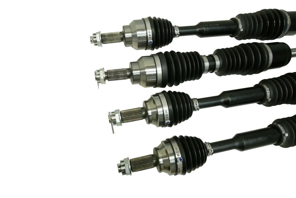 Monster XP Series Full CV Axle Set for Honda Pioneer 500 520 2015-2025, Front & Rear, Telescoping, Built Tough, 4340 Chromoly Steel, Direct Fit, Factory Length with 4" of Travel 3