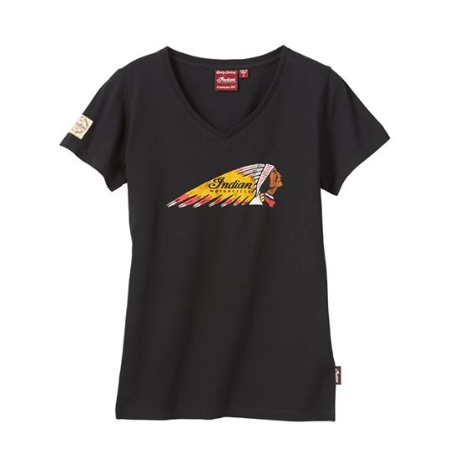 Indian Motorcycle Women's Black Headdress T-Shirt
