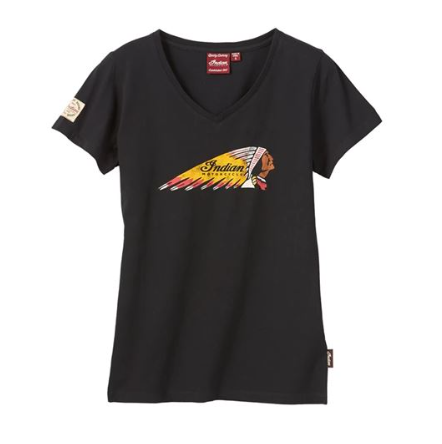 Indian Motorcycle Women's Black Headdress T-Shirt