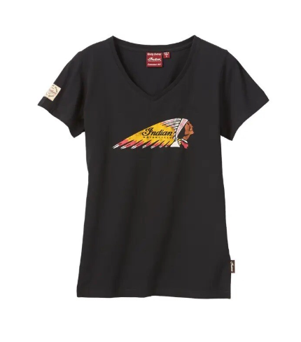 Indian Motorcycle Women's Black Headdress T-Shirt